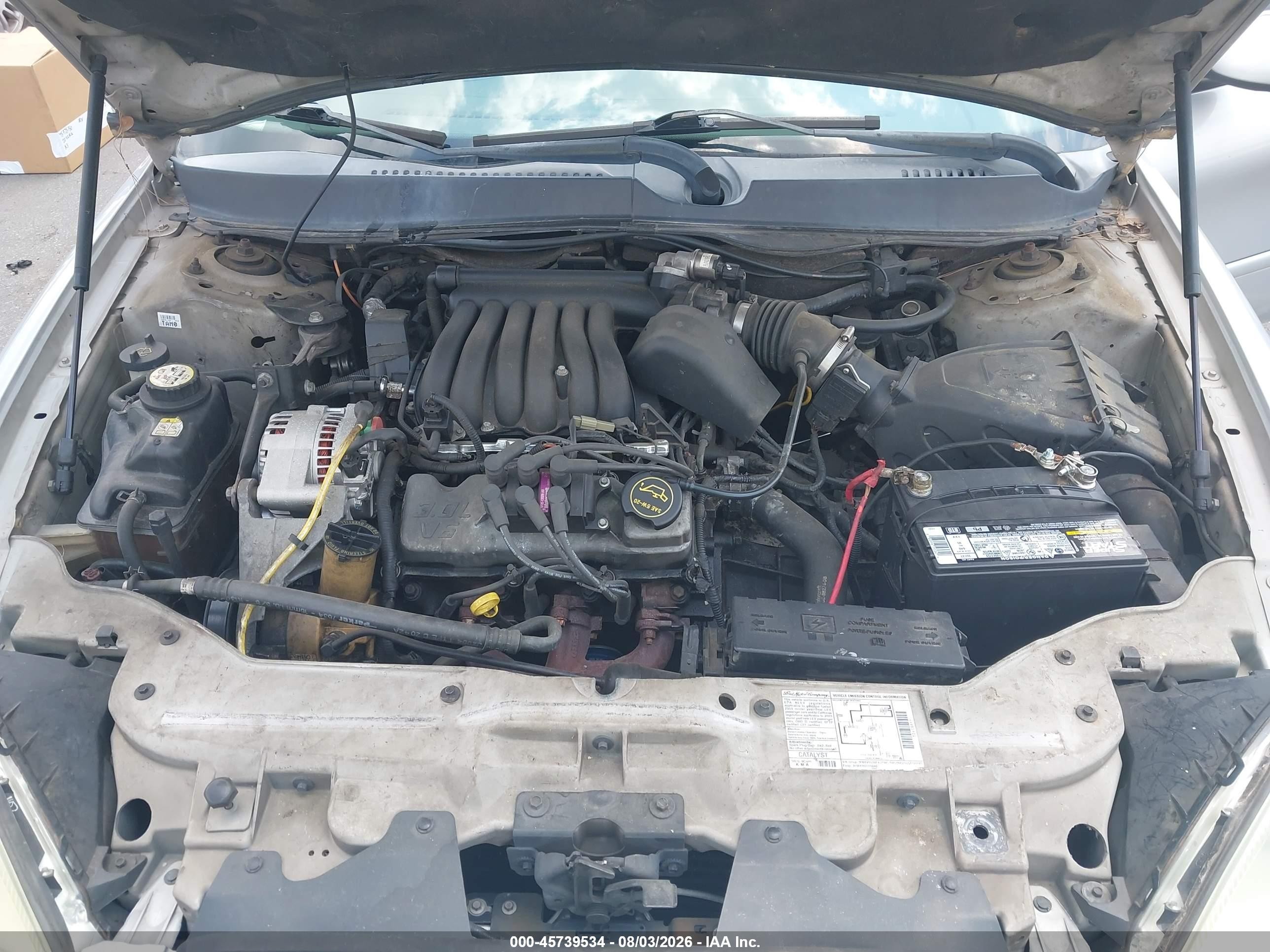 2003 Ford Taurus Se Silver vin: 1FAFP53U53A121726