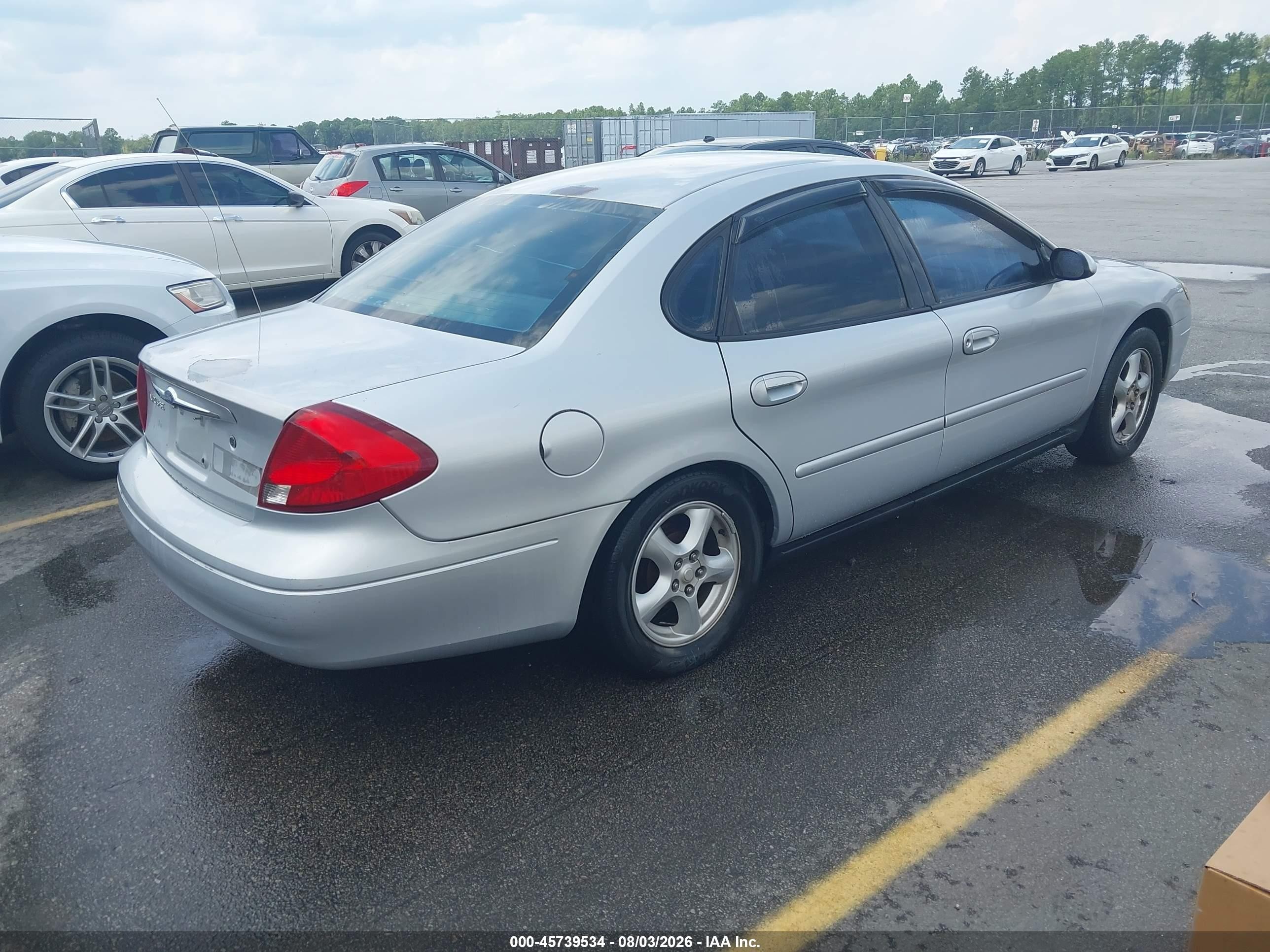 2003 Ford Taurus Se Silver vin: 1FAFP53U53A121726