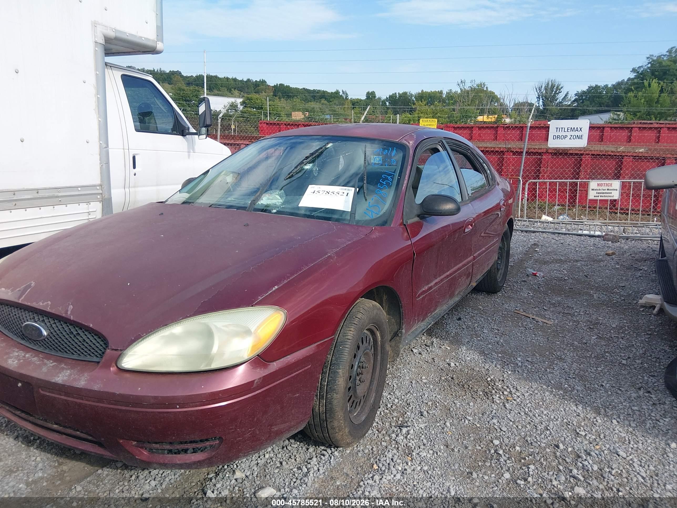 2005 Ford Taurus Se Maroon vin: 1FAFP53U55A246390