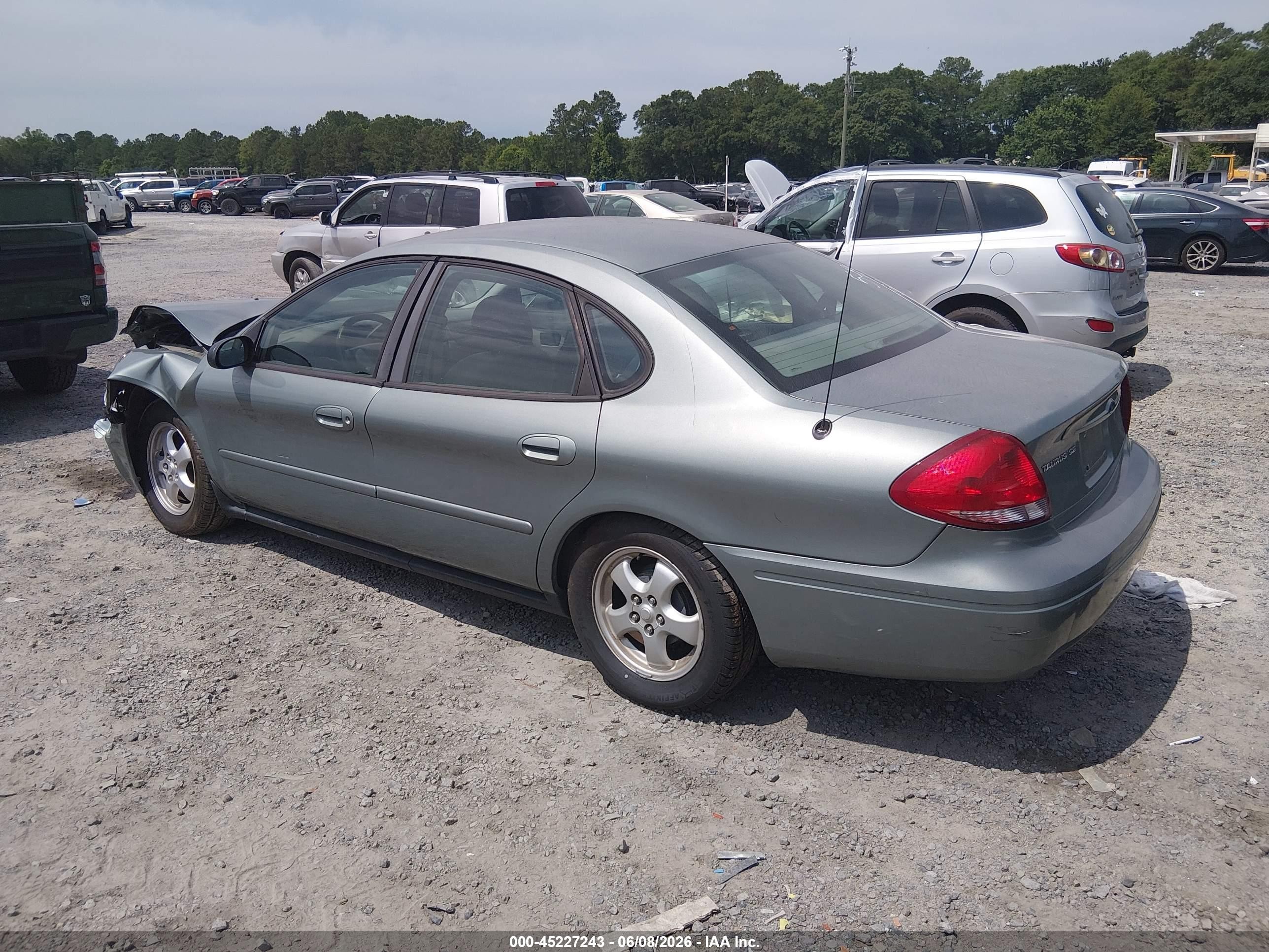 2006 Ford Taurus Se Green vin: 1FAFP53U56A115221