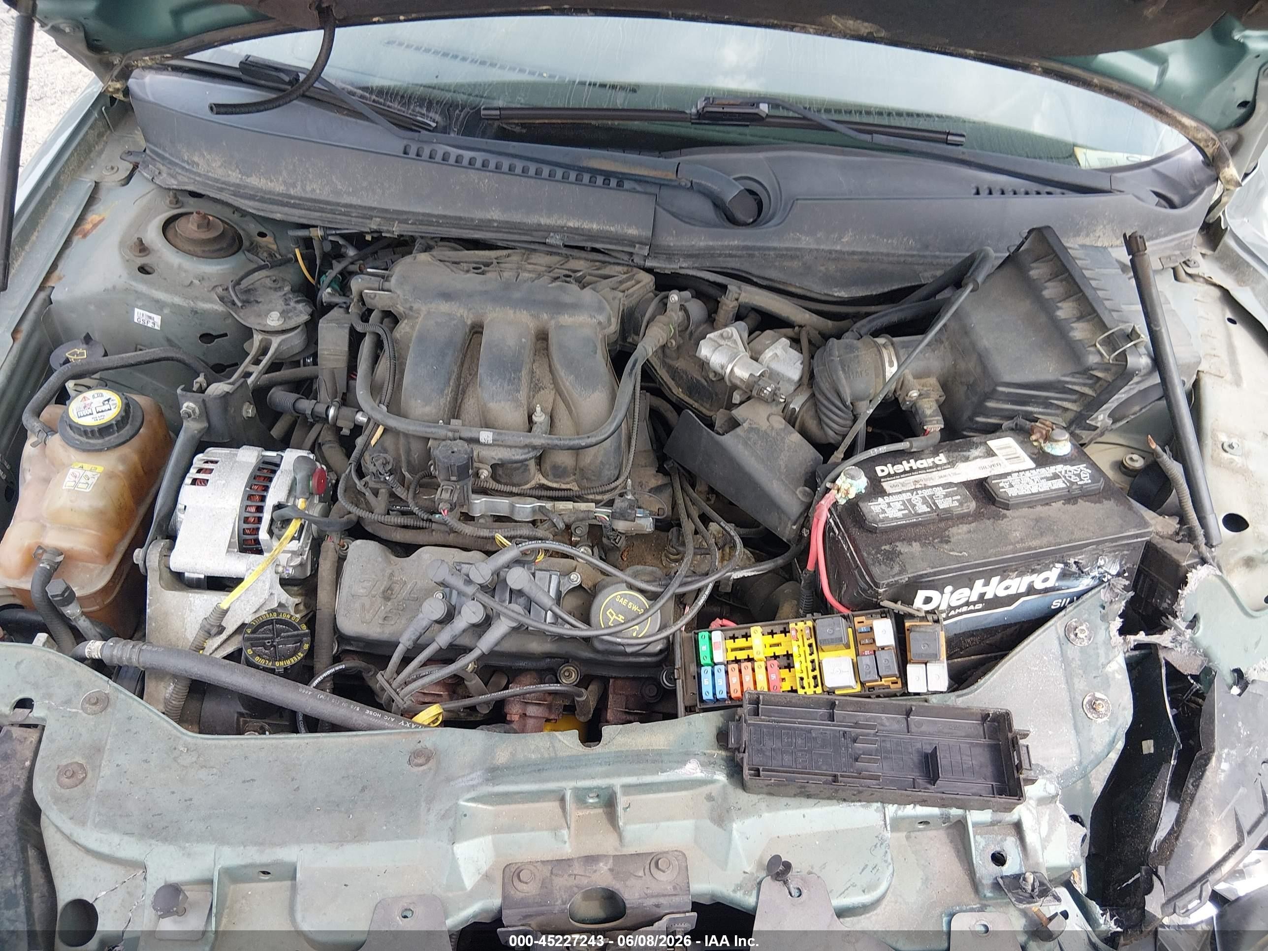 2006 Ford Taurus Se Green vin: 1FAFP53U56A115221