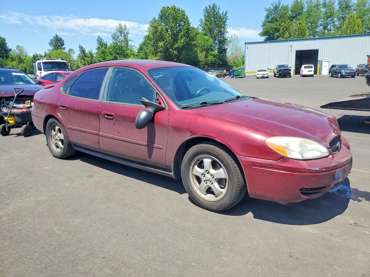2006 Ford Taurus Se Maroon vin: 1FAFP53U56A181641