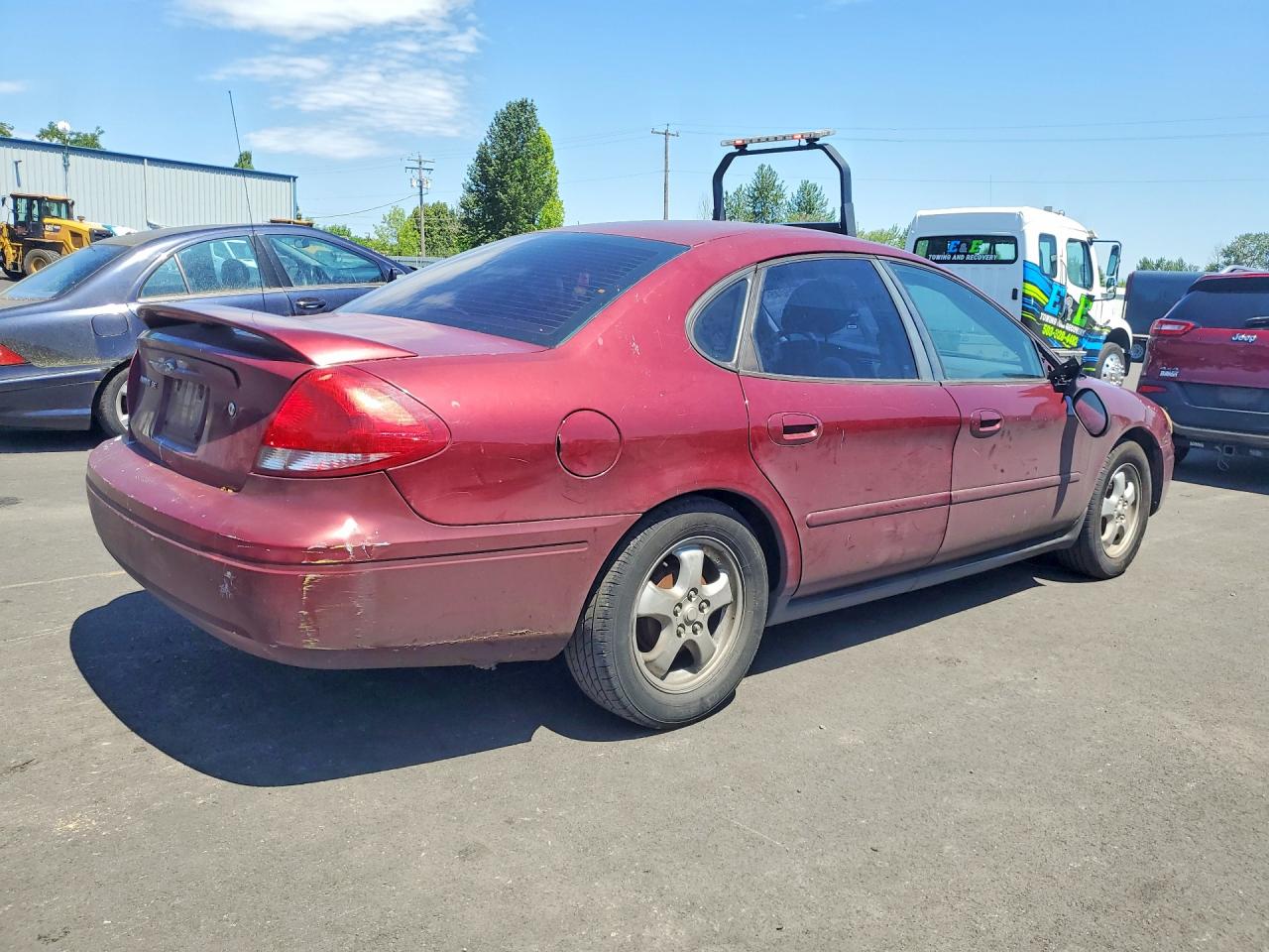2006 Ford Taurus Se Maroon vin: 1FAFP53U56A181641