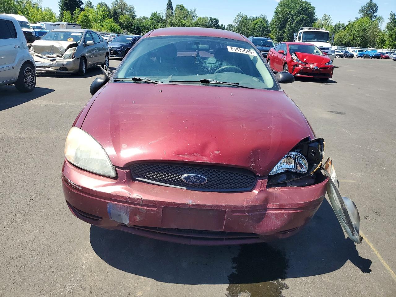 2006 Ford Taurus Se Maroon vin: 1FAFP53U56A181641