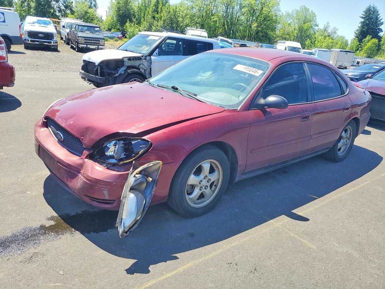 2006 Ford Taurus Se Maroon vin: 1FAFP53U56A181641