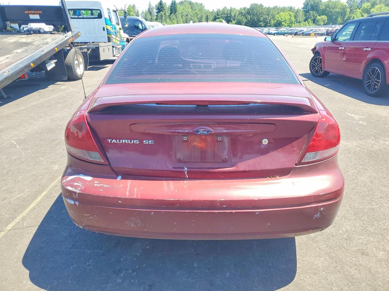 2006 Ford Taurus Se Maroon vin: 1FAFP53U56A181641