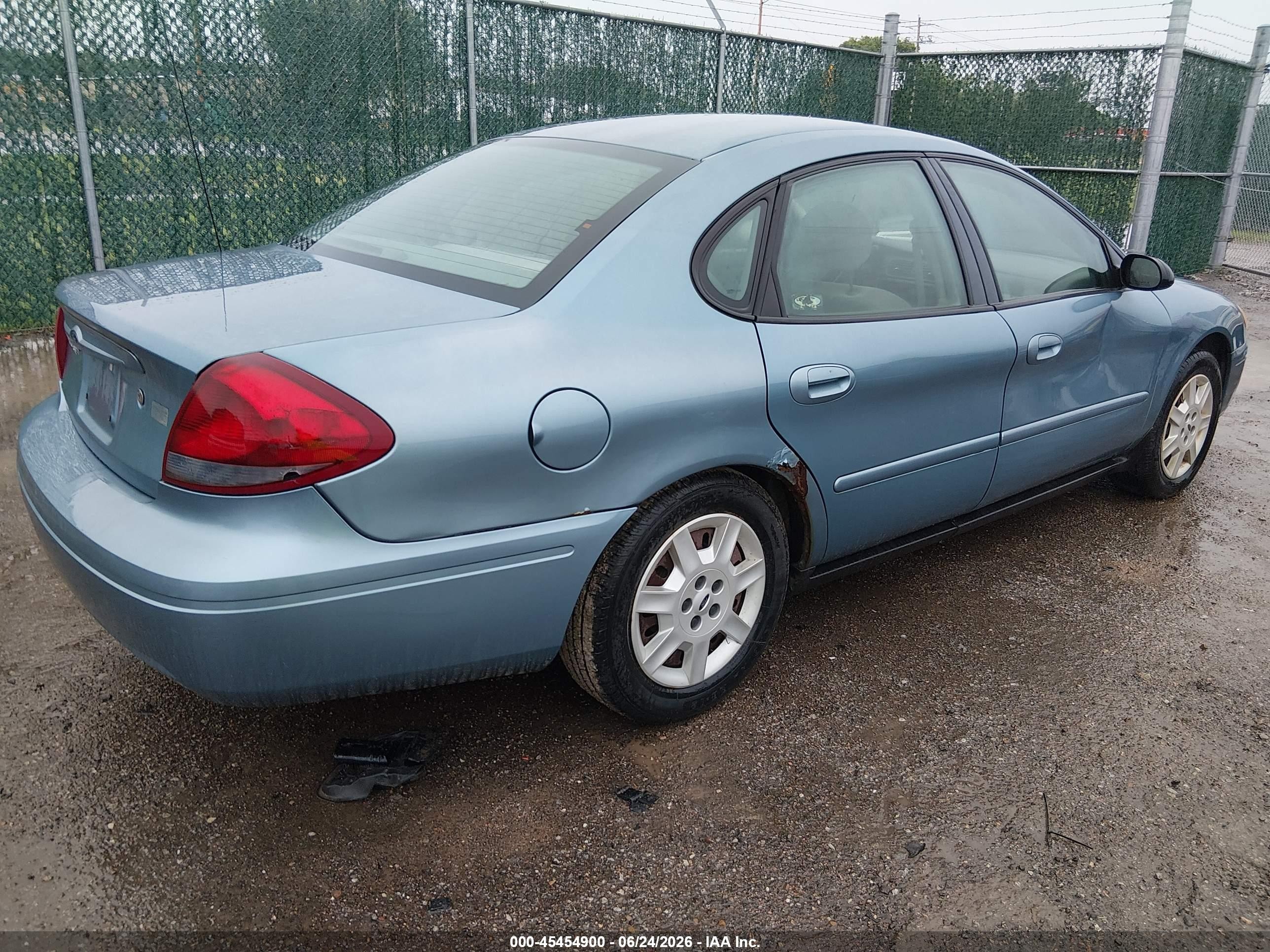 2007 Ford Taurus Se Blue vin: 1FAFP53U57A106536
