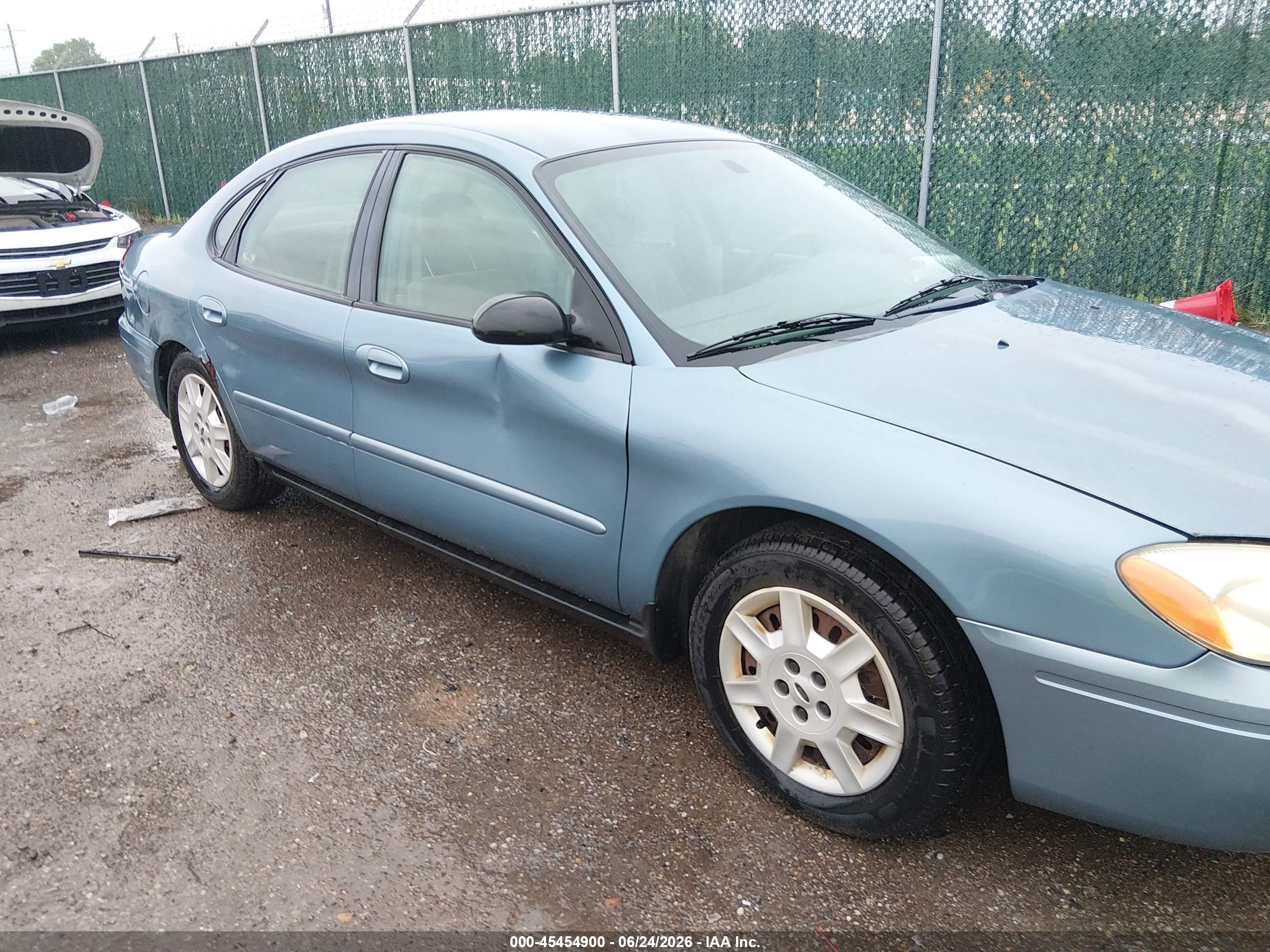 2007 Ford Taurus Se Blue vin: 1FAFP53U57A106536