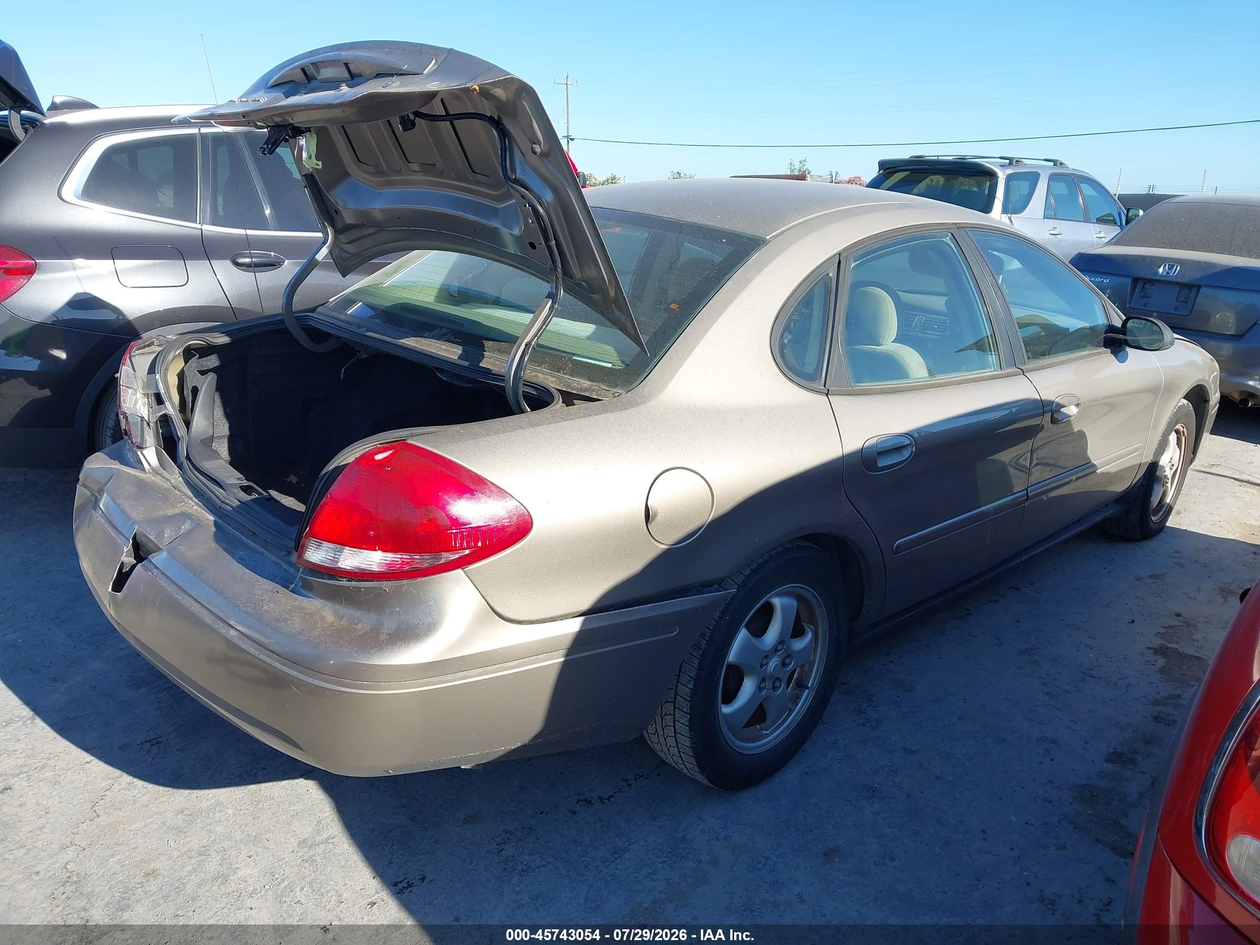 2007 Ford Taurus Se Gold vin: 1FAFP53U57A113616