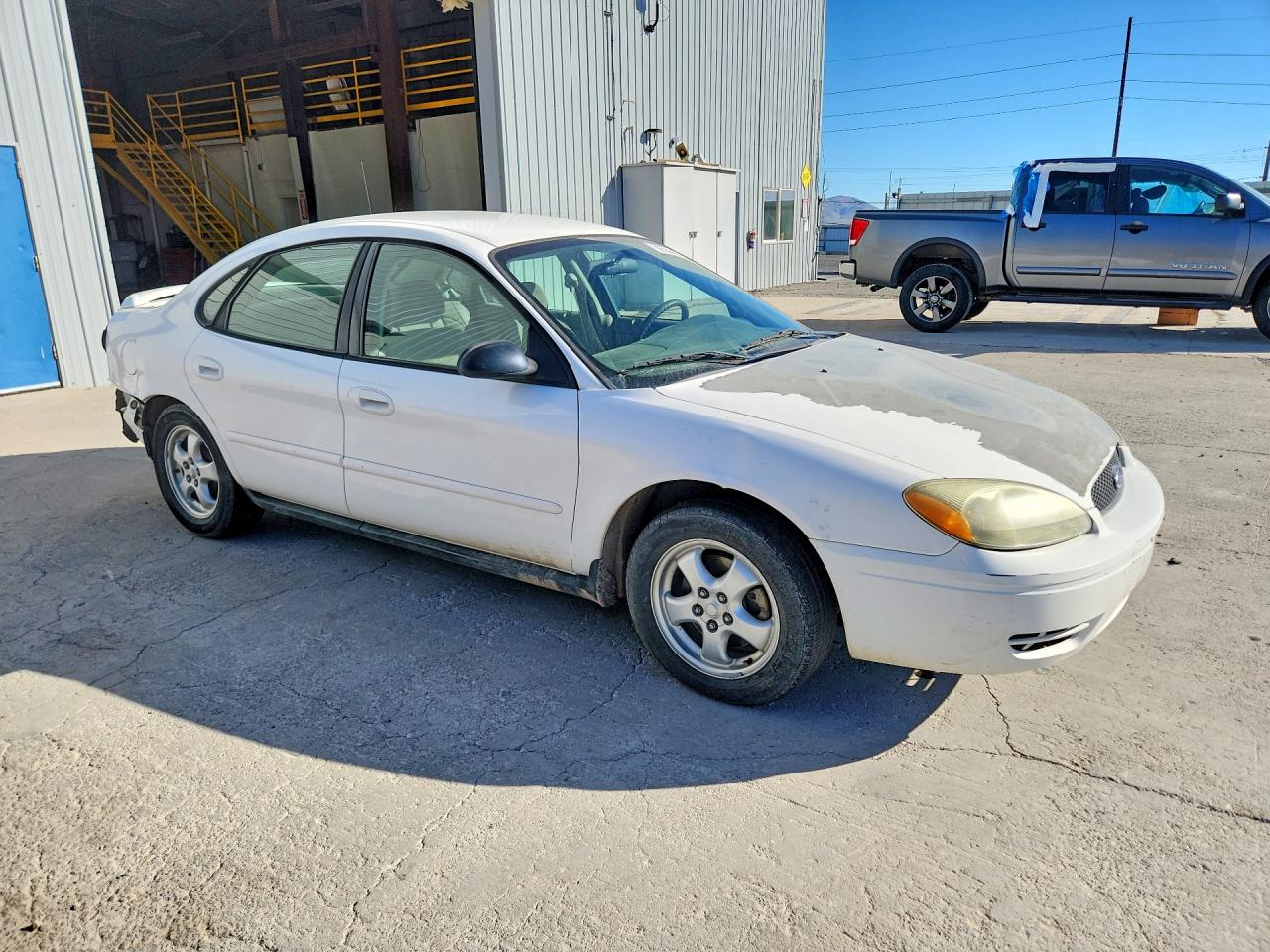 2007 Ford Taurus Se White vin: 1FAFP53U57A205664