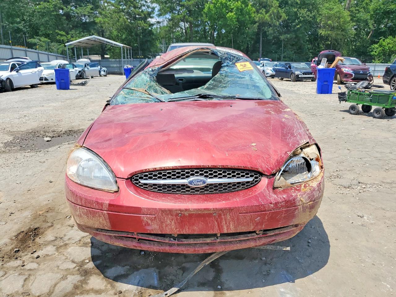 2000 Ford Taurus Se Red vin: 1FAFP53U5YA131941