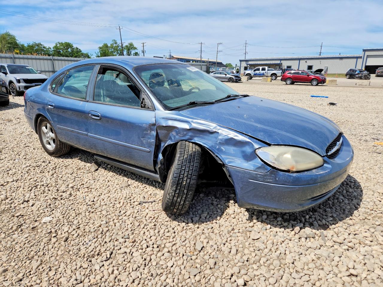 2000 Ford Taurus Se Blue vin: 1FAFP53U5YG259500