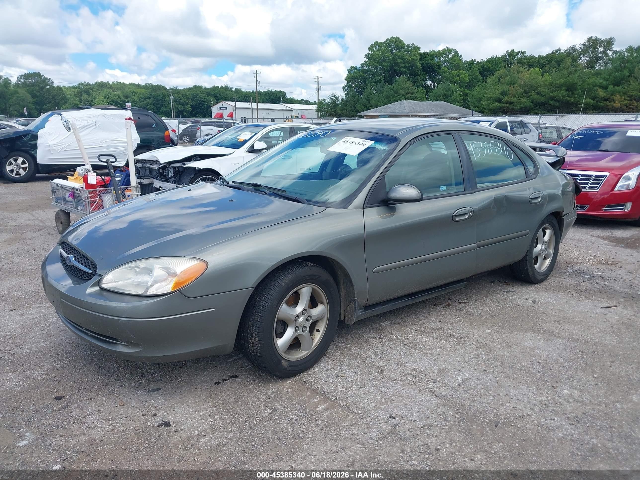 2001 Ford Taurus Se Green vin: 1FAFP53U61G106579