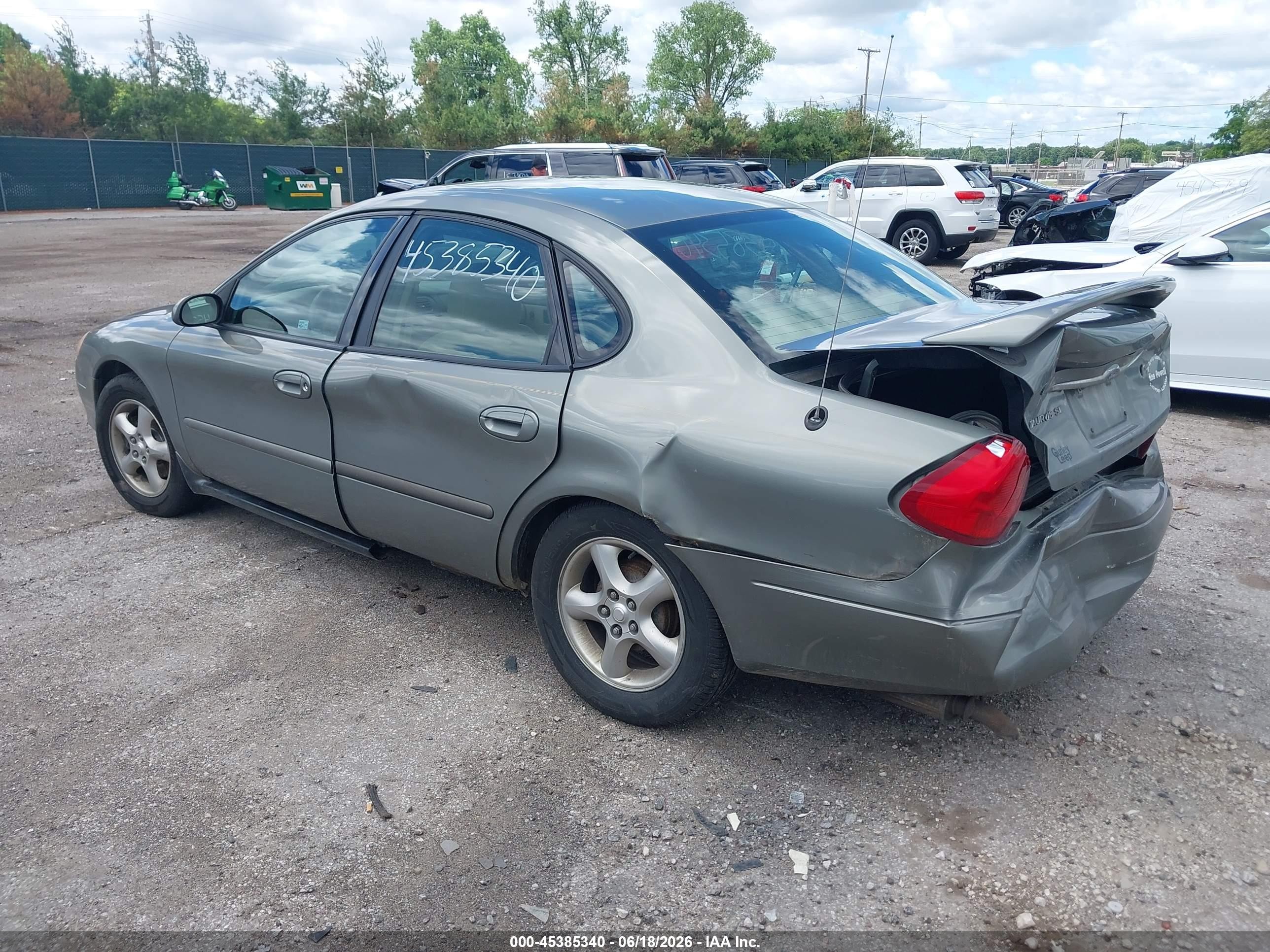 2001 Ford Taurus Se Green vin: 1FAFP53U61G106579