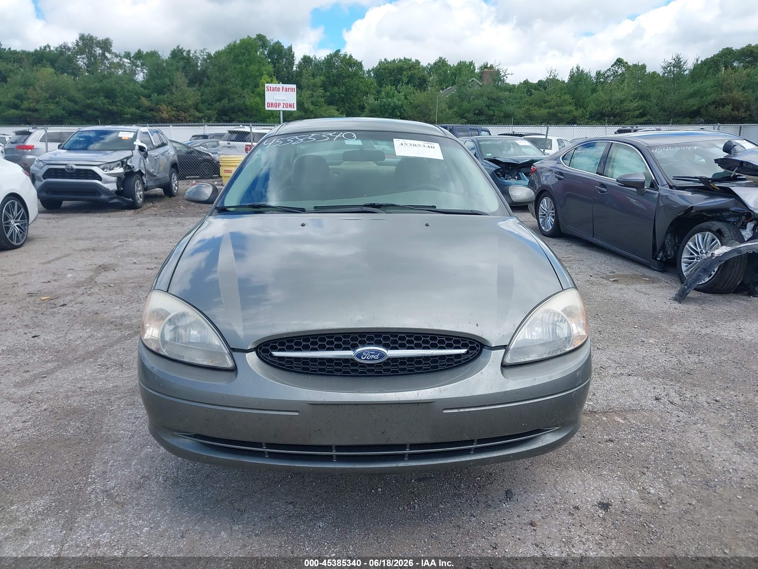 2001 Ford Taurus Se Green vin: 1FAFP53U61G106579