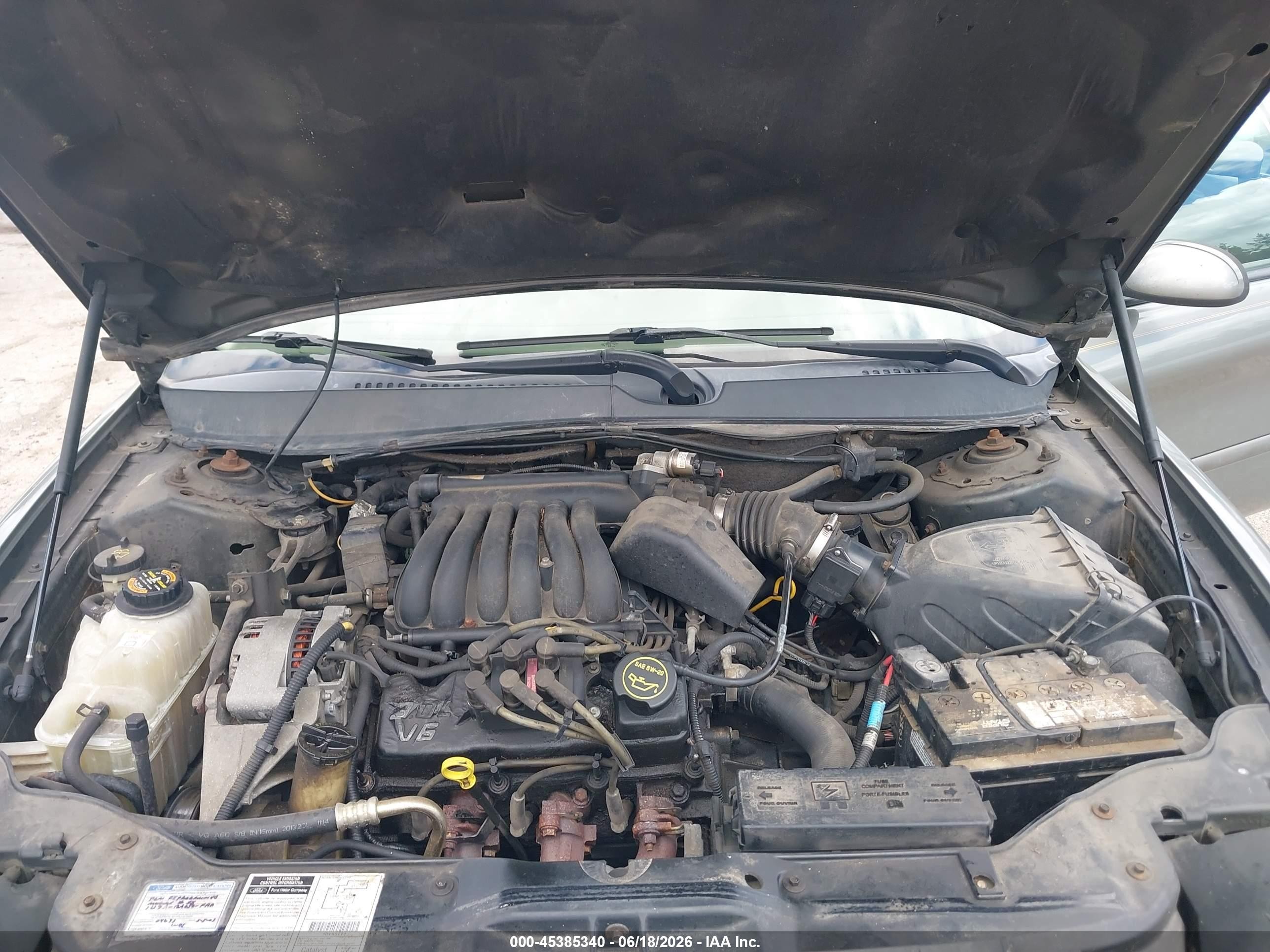 2001 Ford Taurus Se Green vin: 1FAFP53U61G106579
