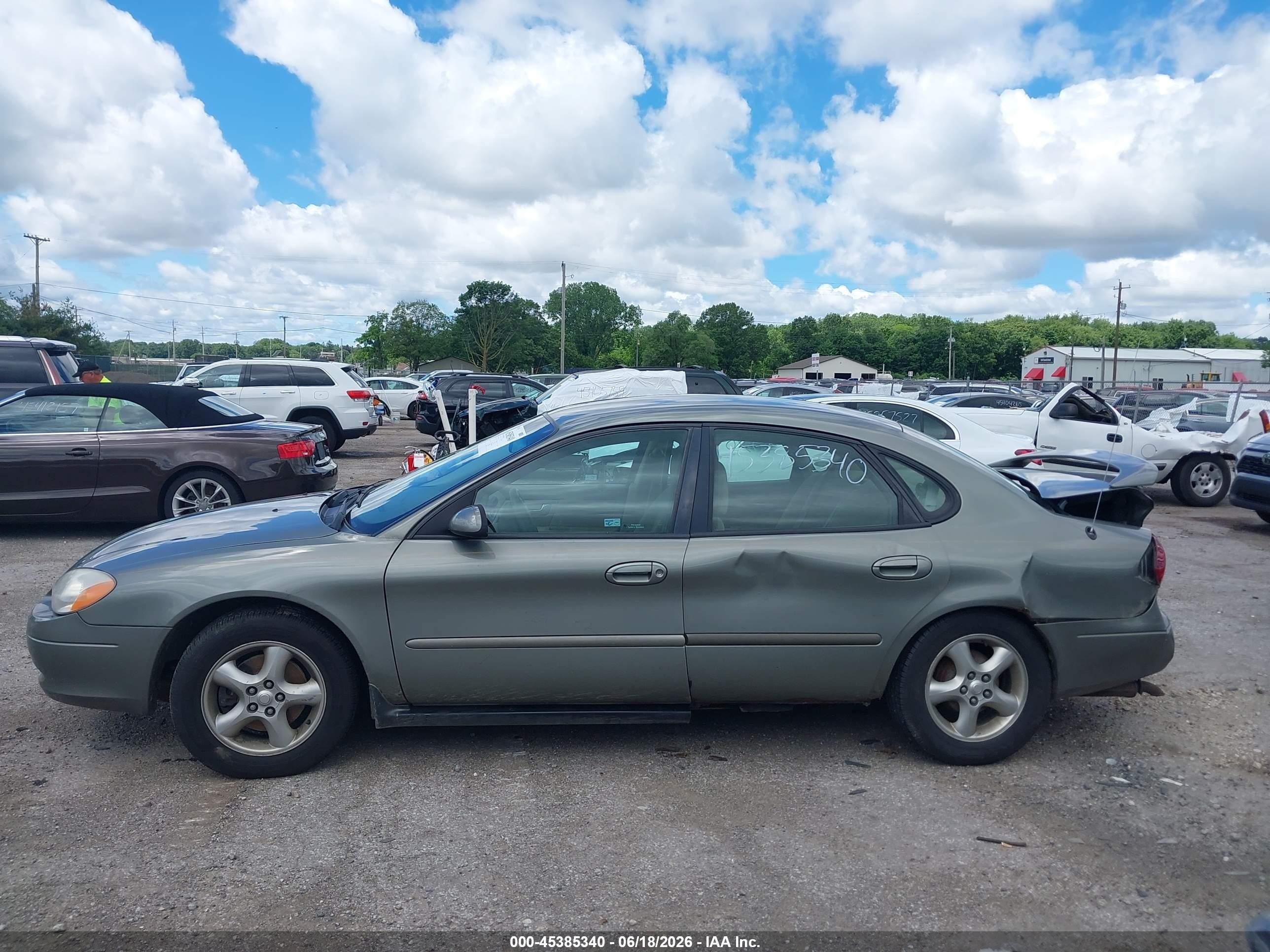 2001 Ford Taurus Se Green vin: 1FAFP53U61G106579