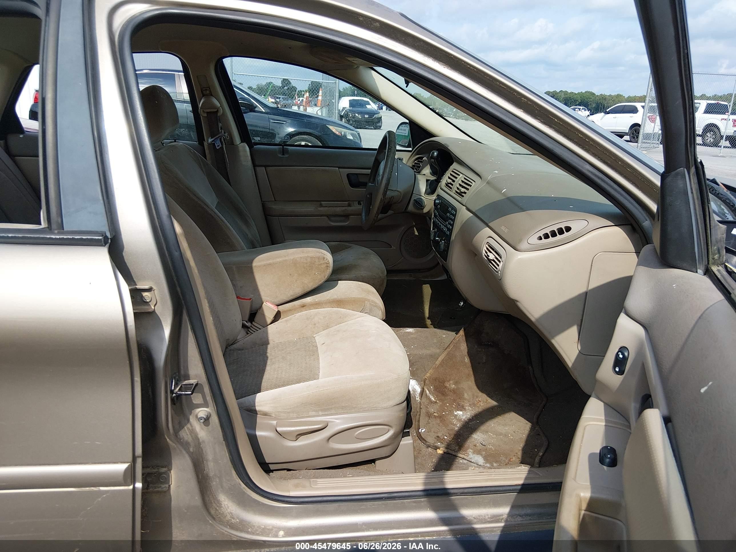 2006 Ford Taurus Se Beige vin: 1FAFP53U66A184516