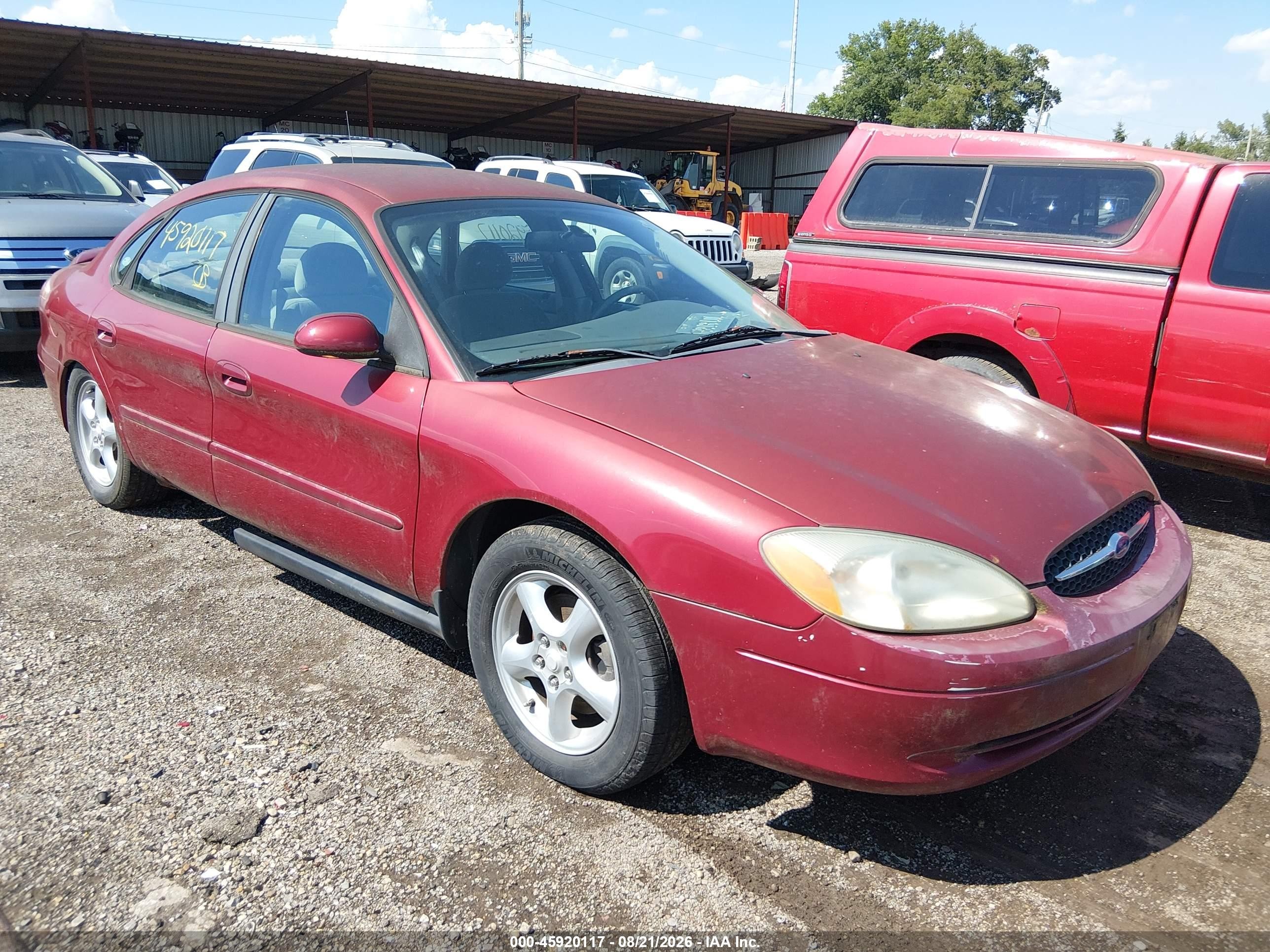 2003 Ford Taurus Se Red vin: 1FAFP53U73G243758