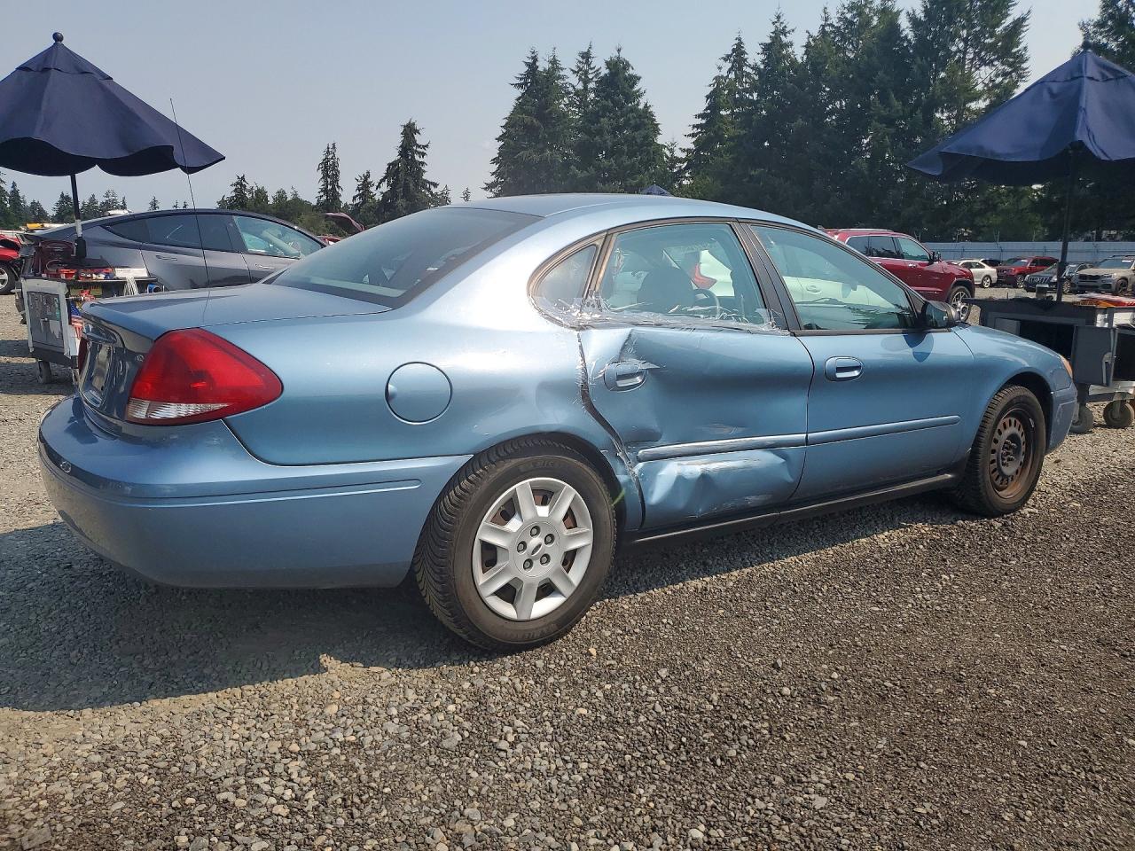 2007 Ford Taurus Se Blue vin: 1FAFP53U77A142292