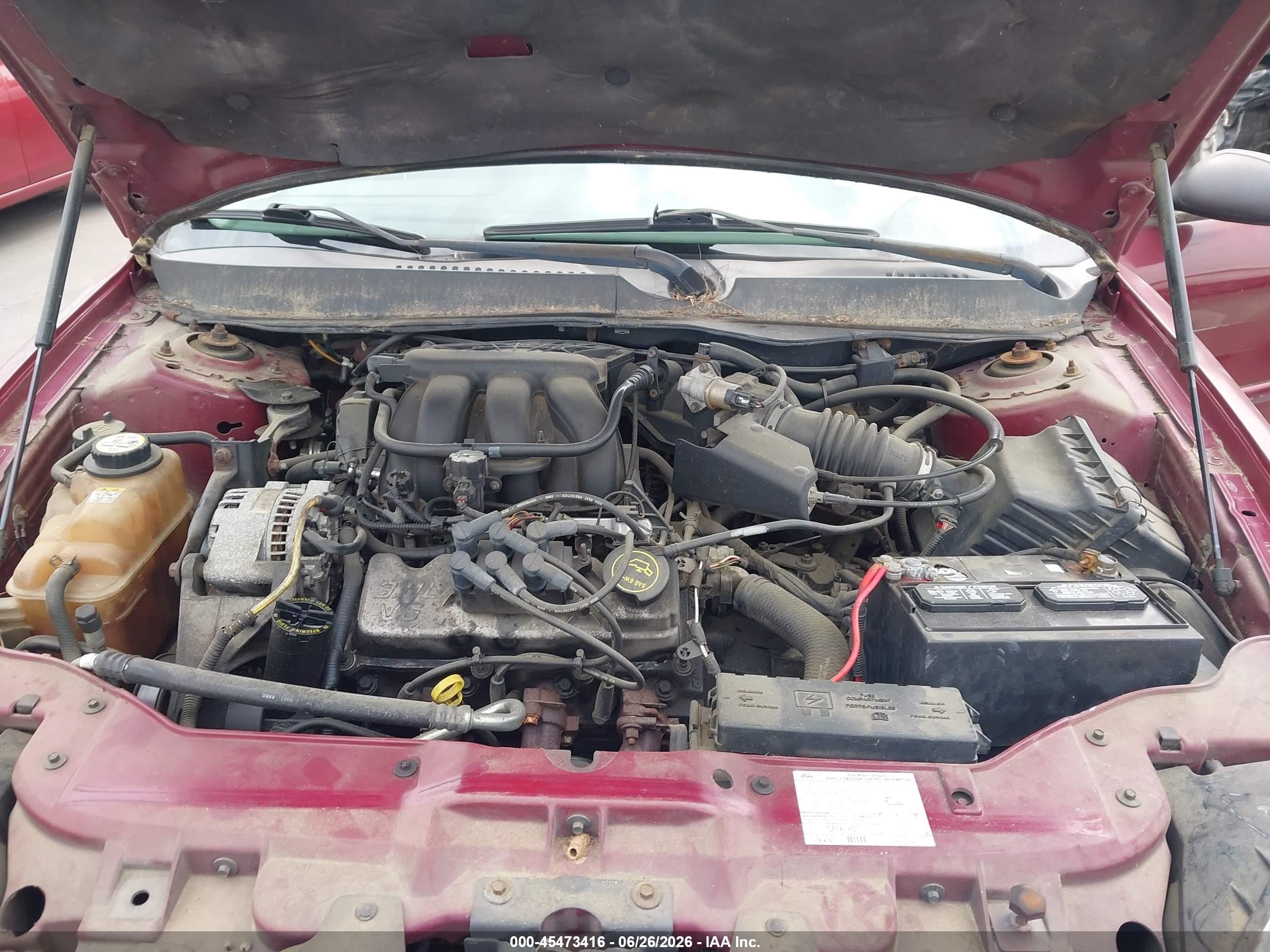2007 Ford Taurus Se Red vin: 1FAFP53U77A179276