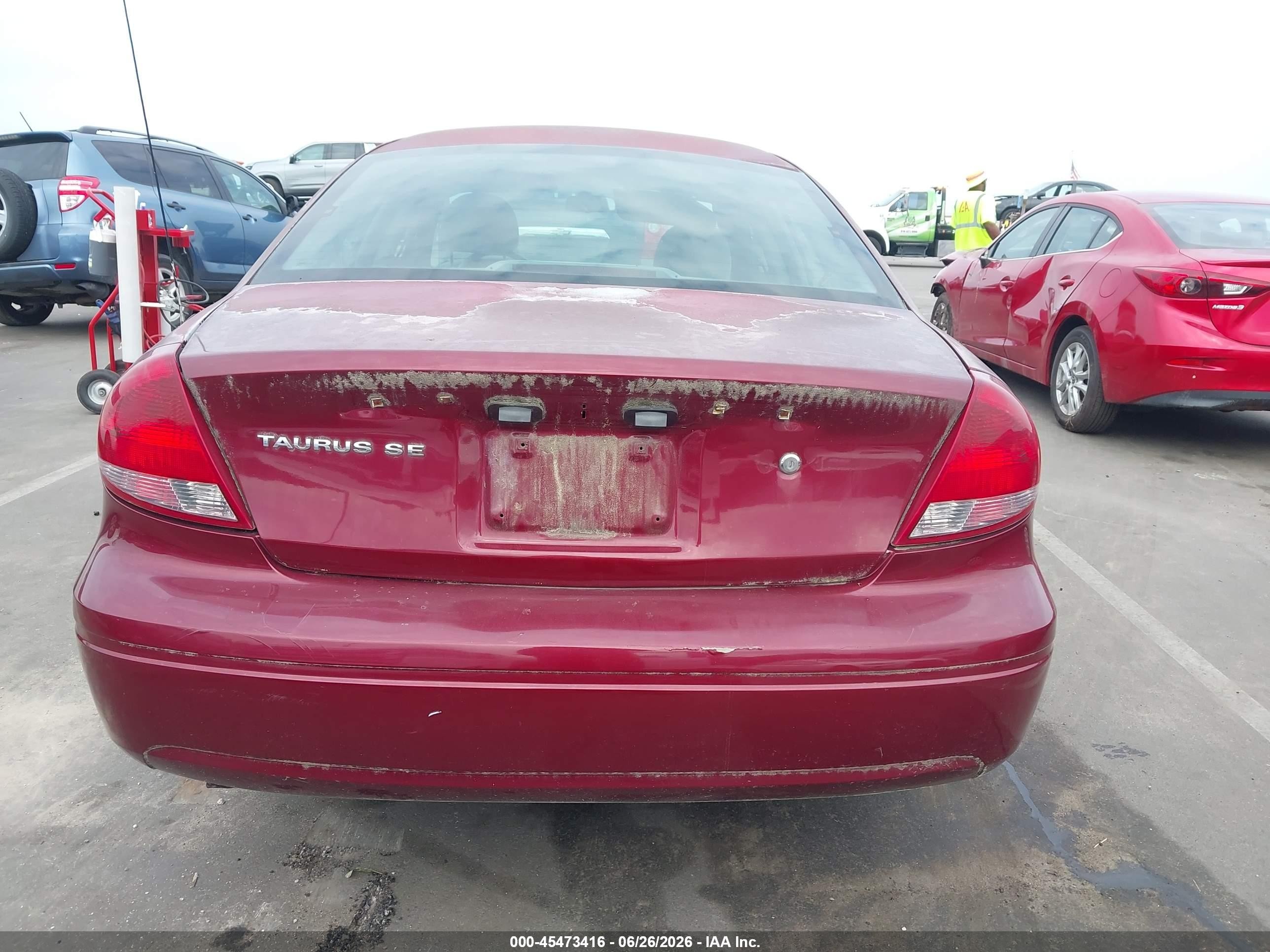 2007 Ford Taurus Se Red vin: 1FAFP53U77A179276