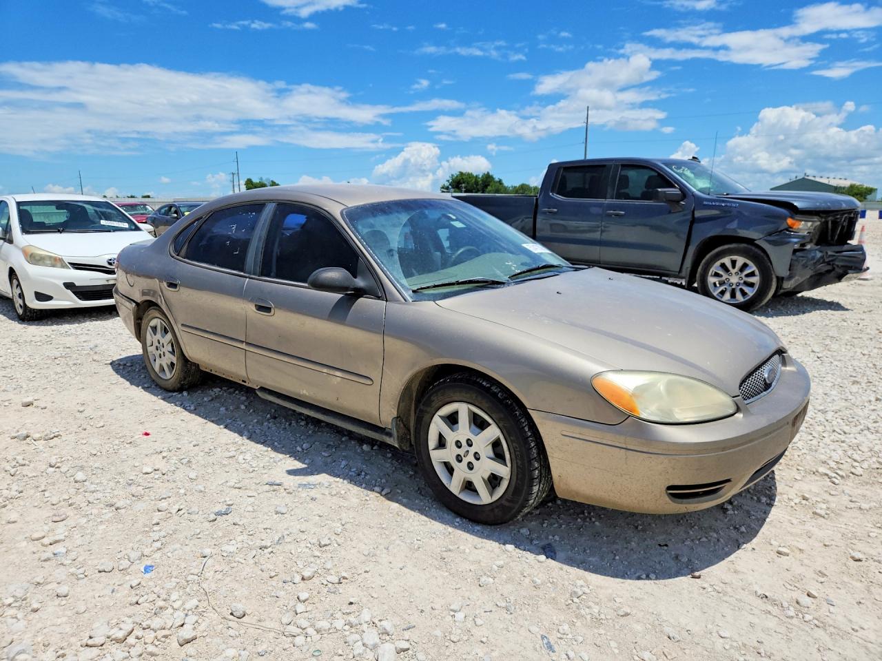 2007 Ford Taurus Se Желто-коричневый vin: 1FAFP53U77A216679