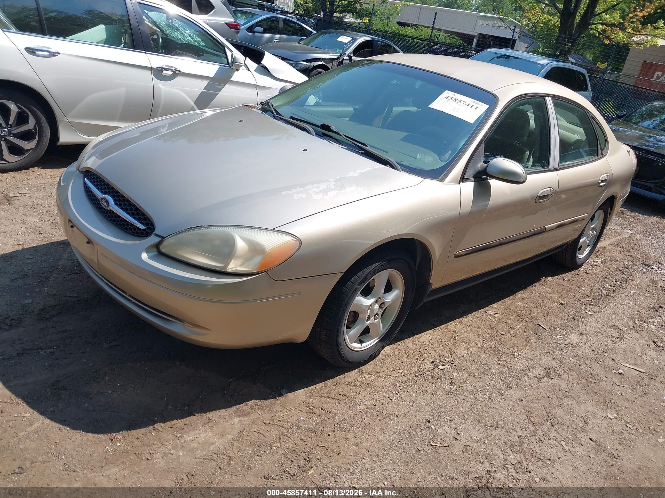 2000 Ford Taurus Se Gold vin: 1FAFP53U7YA132489