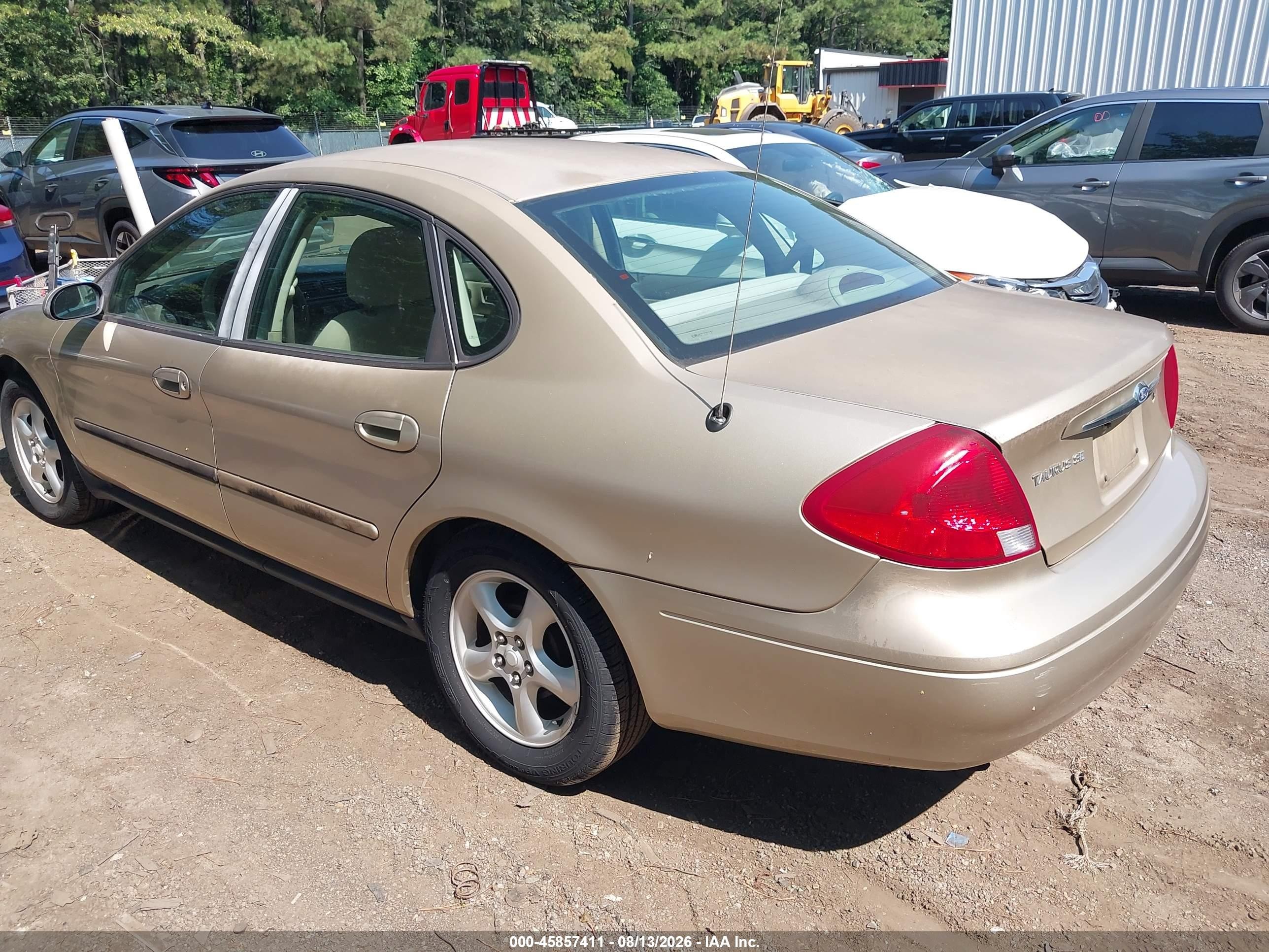 2000 Ford Taurus Se Gold vin: 1FAFP53U7YA132489
