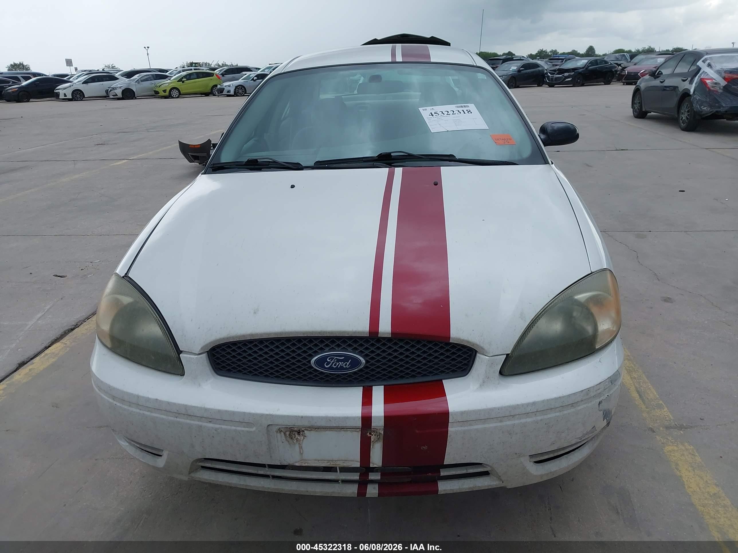 2005 Ford Taurus Se White vin: 1FAFP53U85A279819