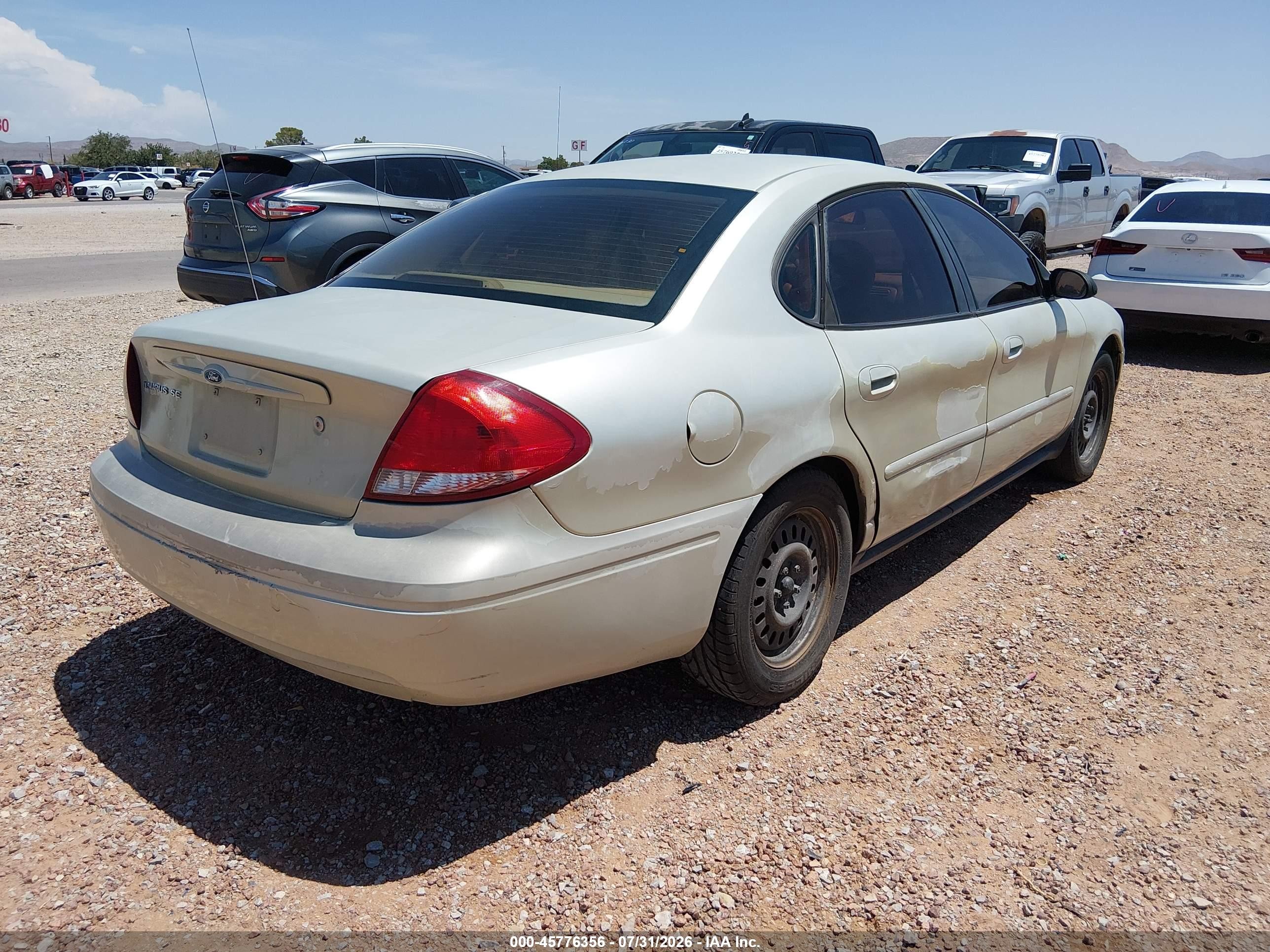 2006 Ford Taurus Se Beige vin: 1FAFP53U86A242898