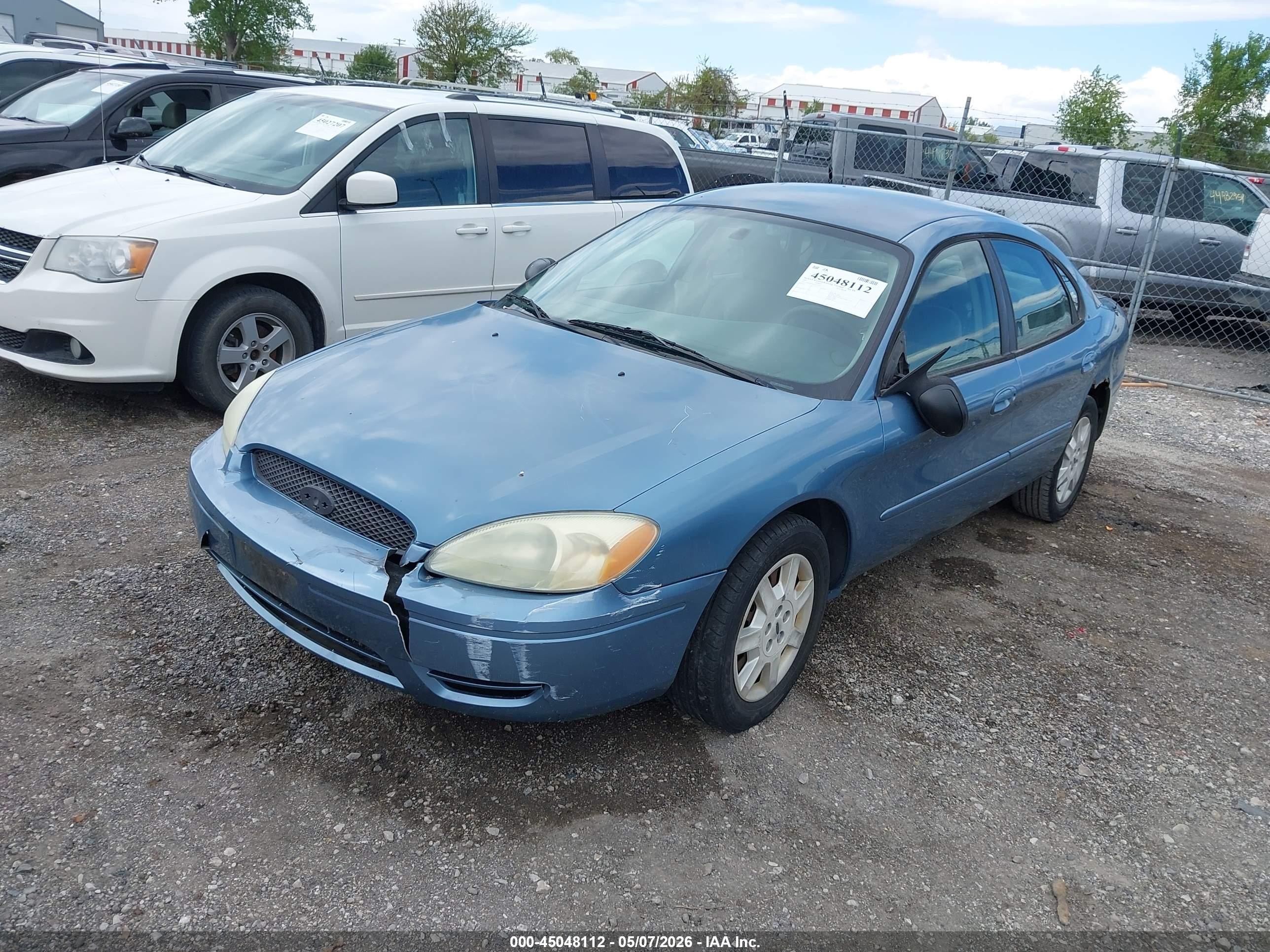 2007 Ford Taurus Se Синий vin: 1FAFP53U87A117417