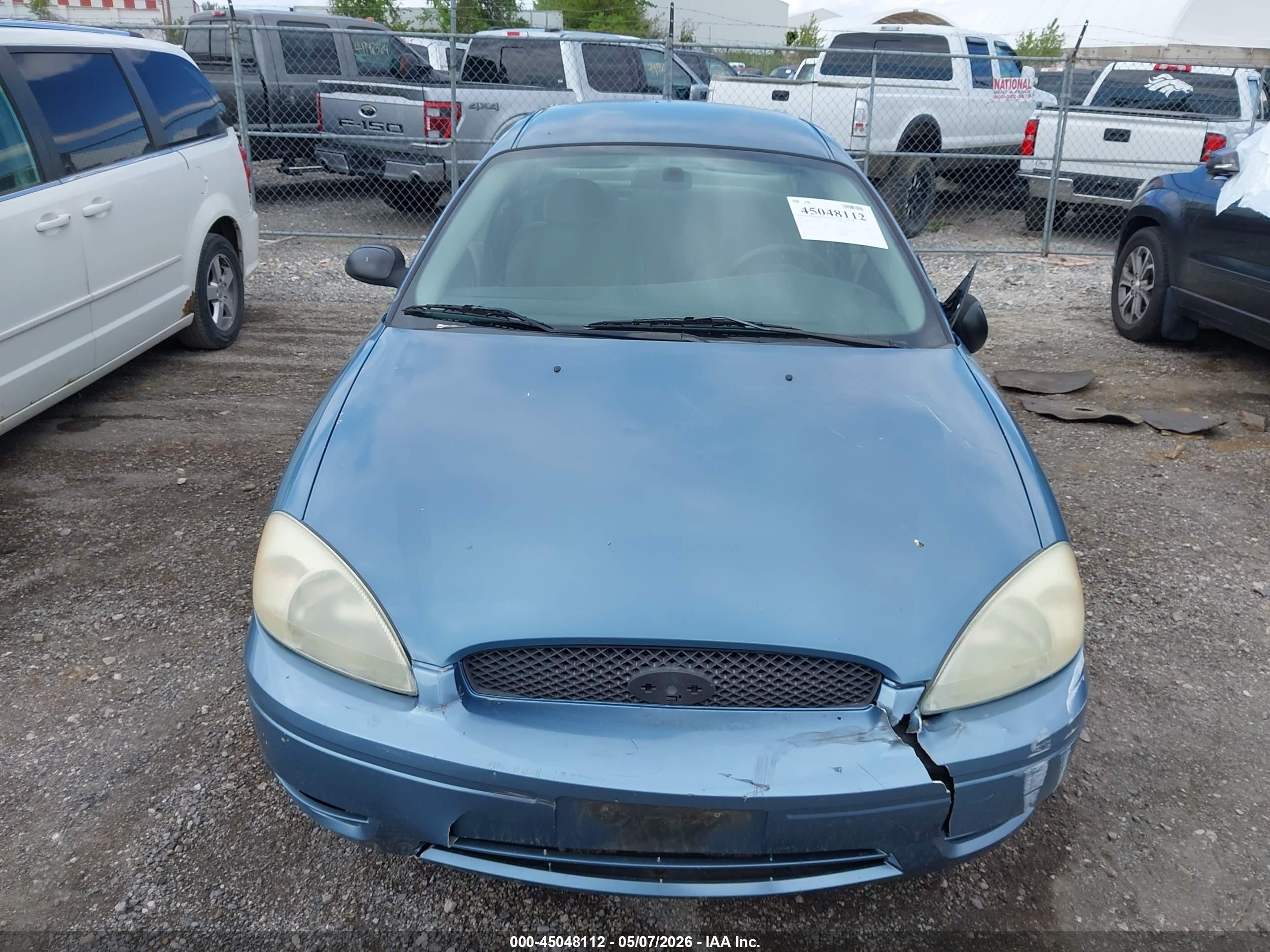 2007 Ford Taurus Se Синий vin: 1FAFP53U87A117417