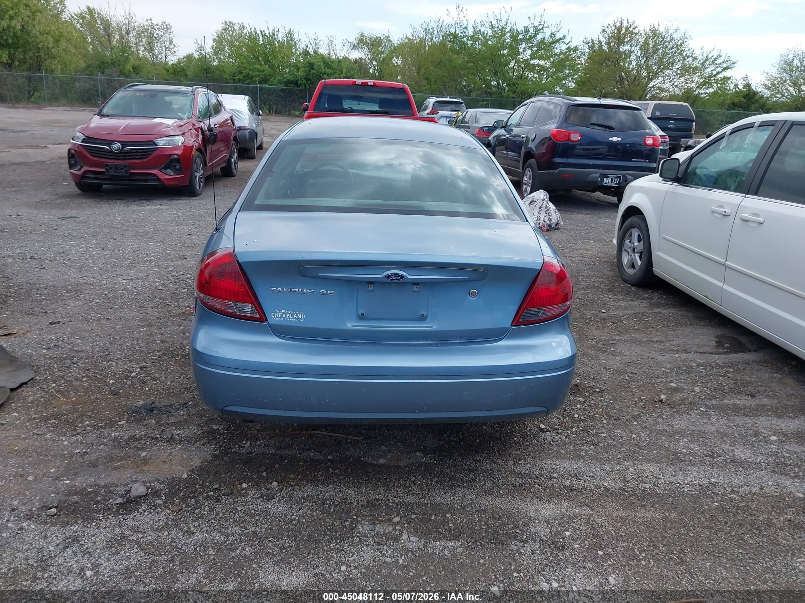 2007 Ford Taurus Se Синий vin: 1FAFP53U87A117417