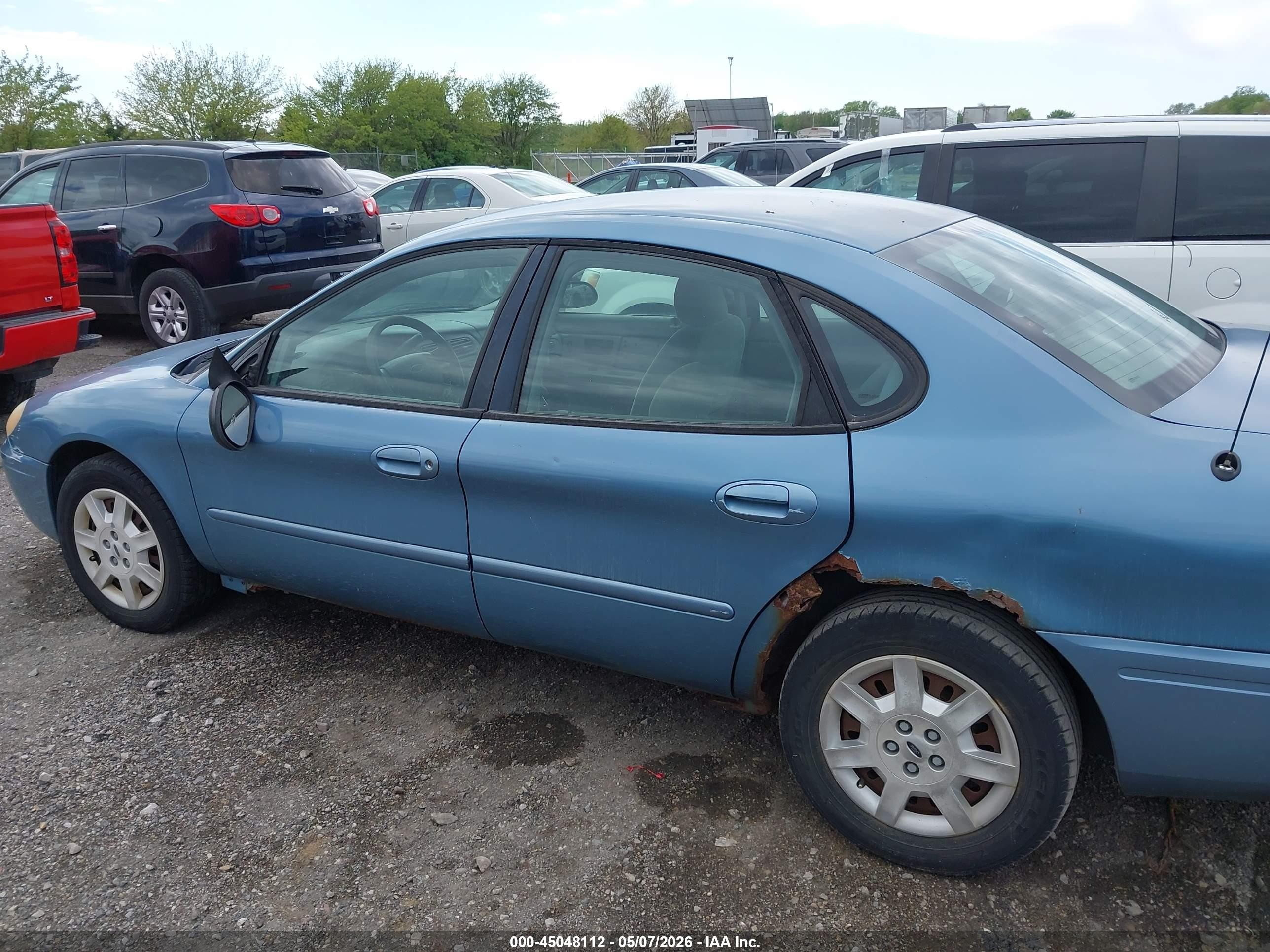 2007 Ford Taurus Se Синий vin: 1FAFP53U87A117417