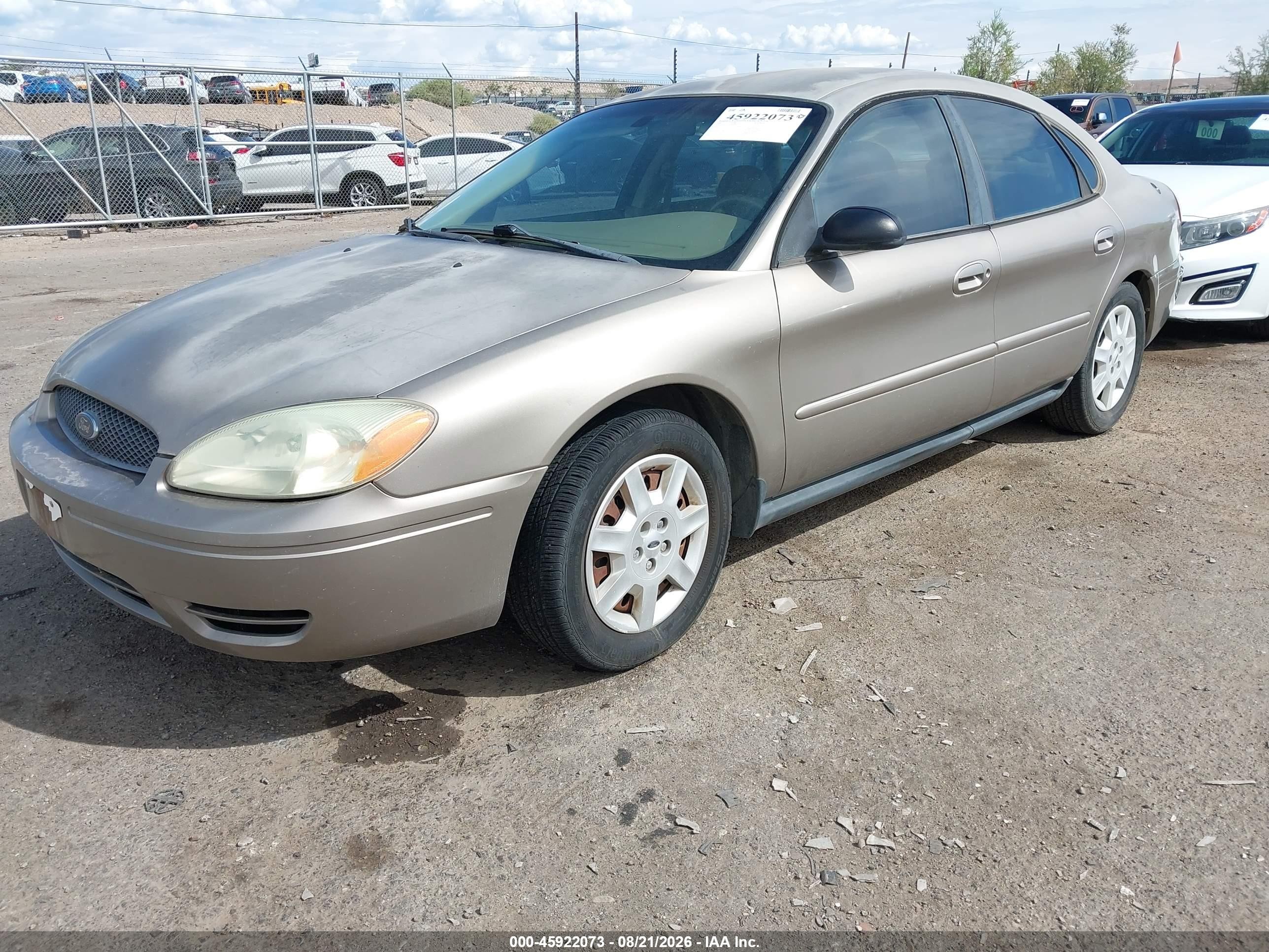 2007 Ford Taurus Se Brown vin: 1FAFP53U87A166472