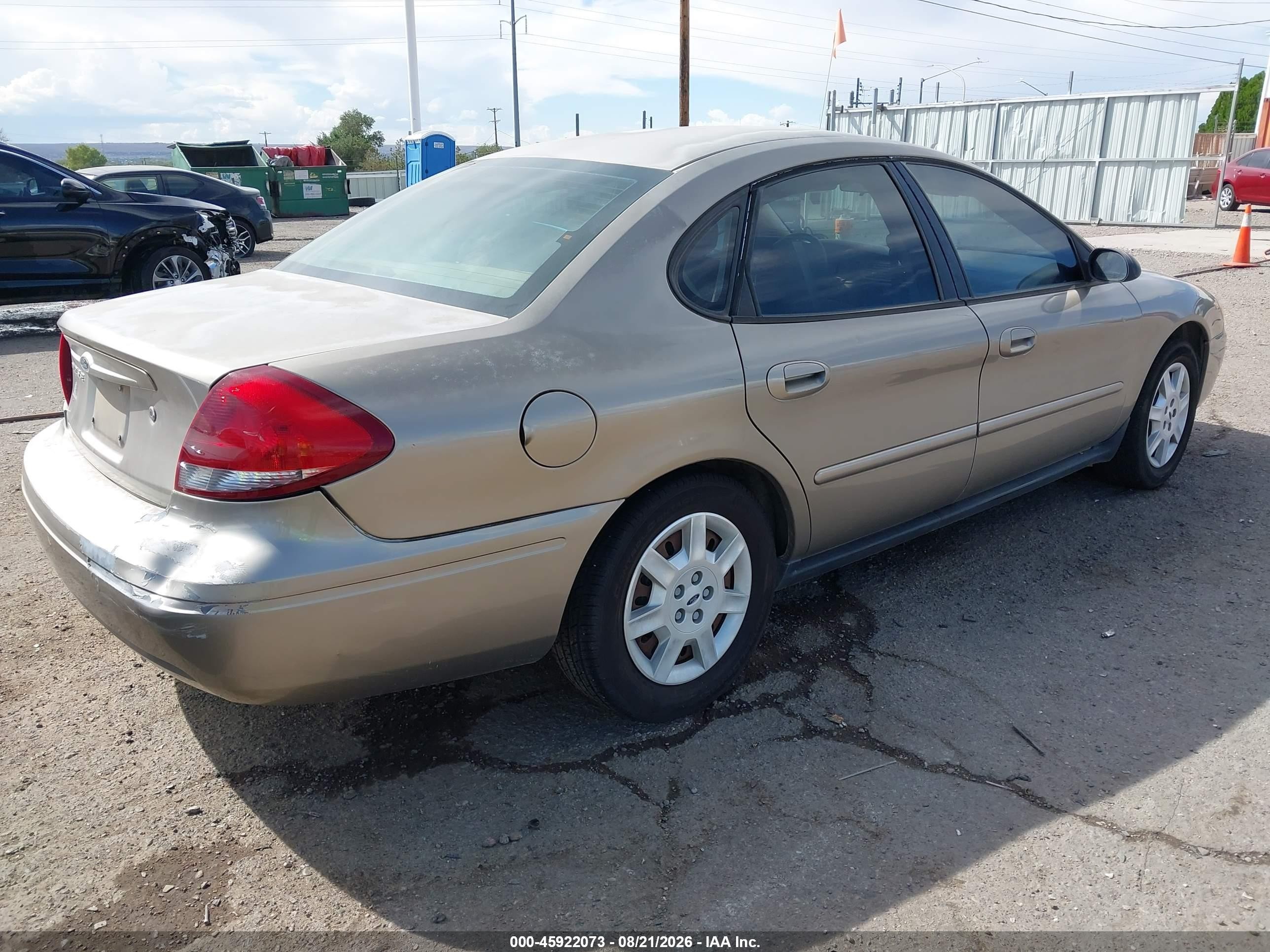 2007 Ford Taurus Se Brown vin: 1FAFP53U87A166472