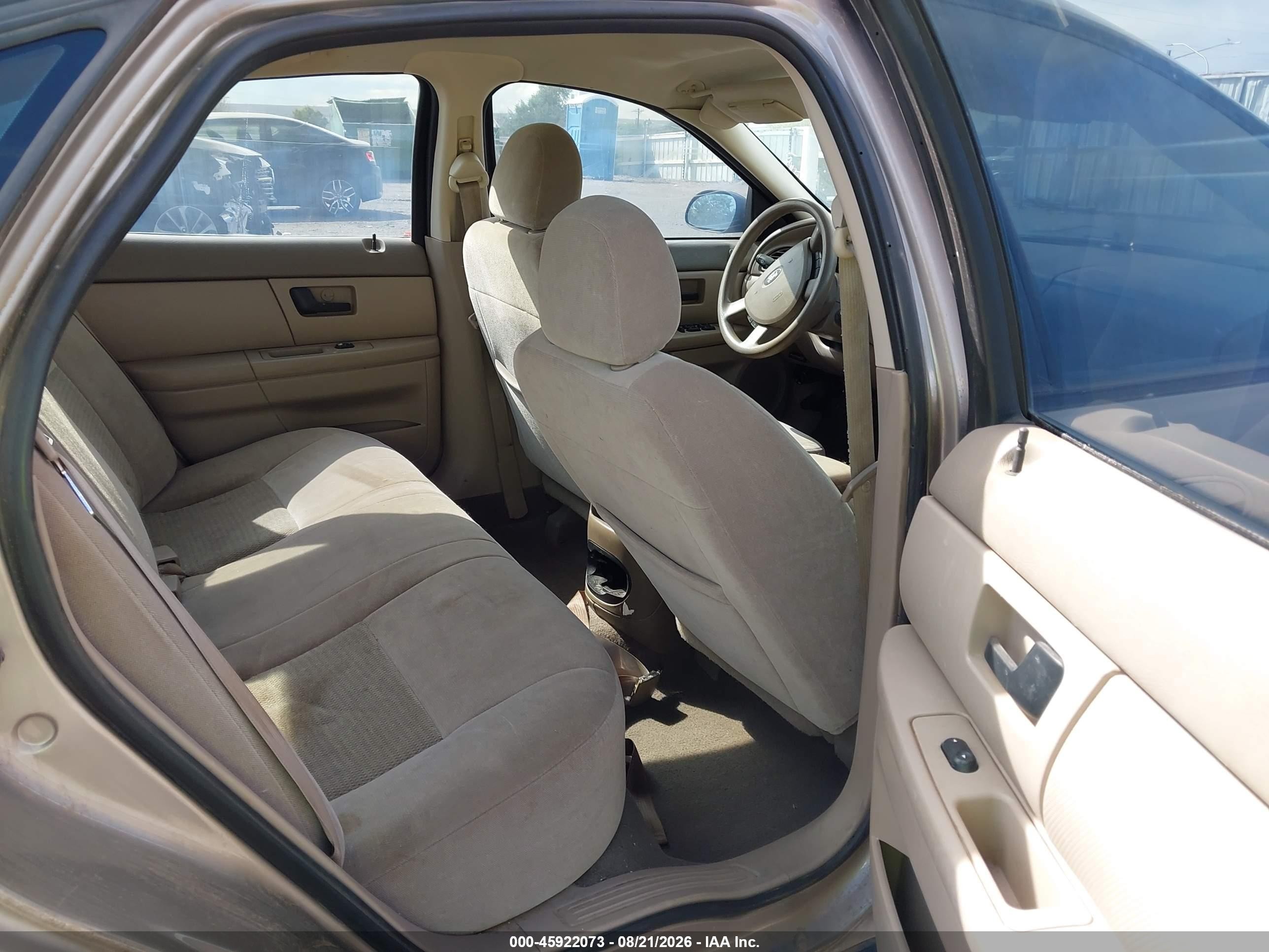 2007 Ford Taurus Se Brown vin: 1FAFP53U87A166472