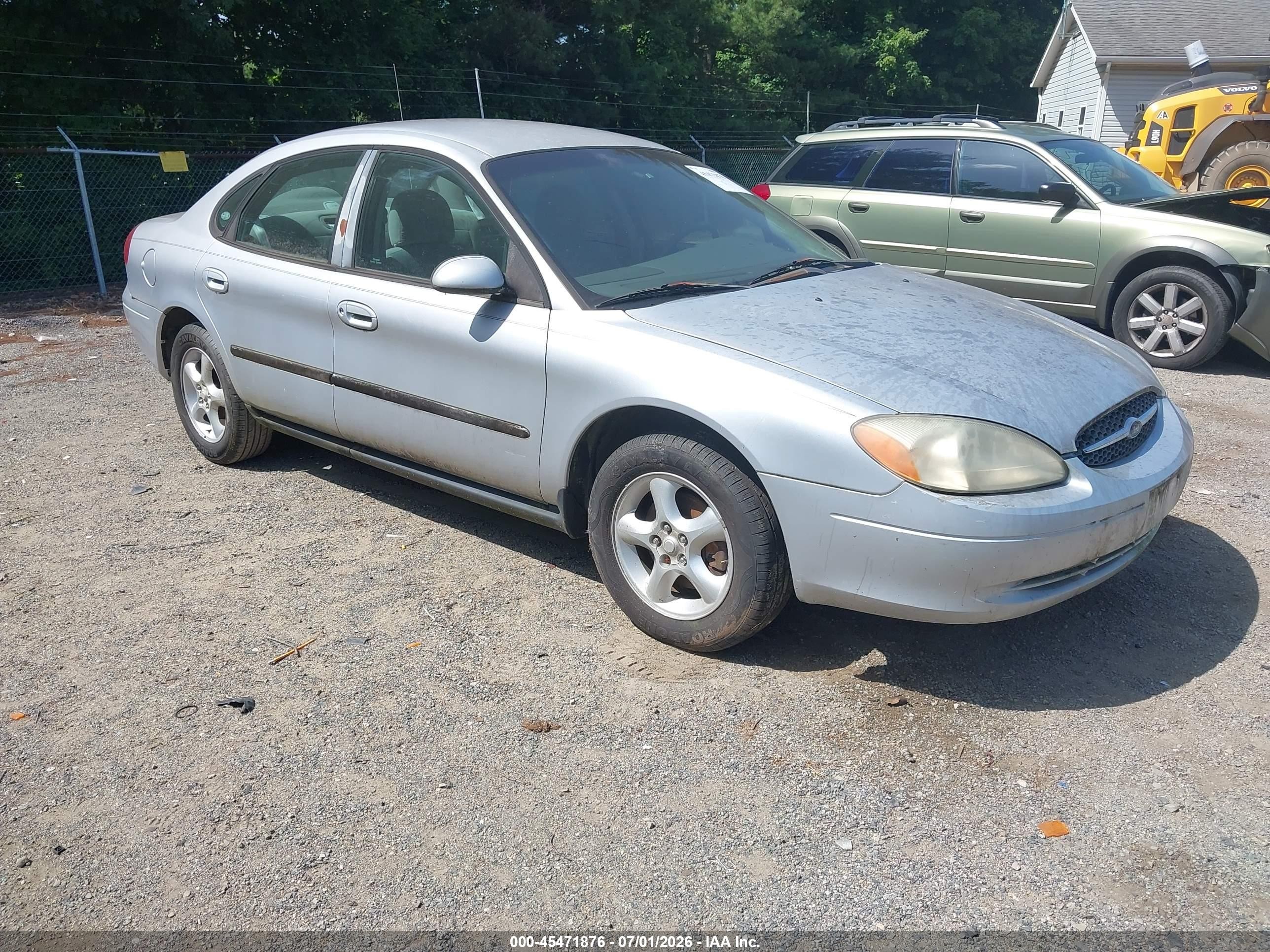 2001 Ford Taurus Se Silver vin: 1FAFP53U91G147644