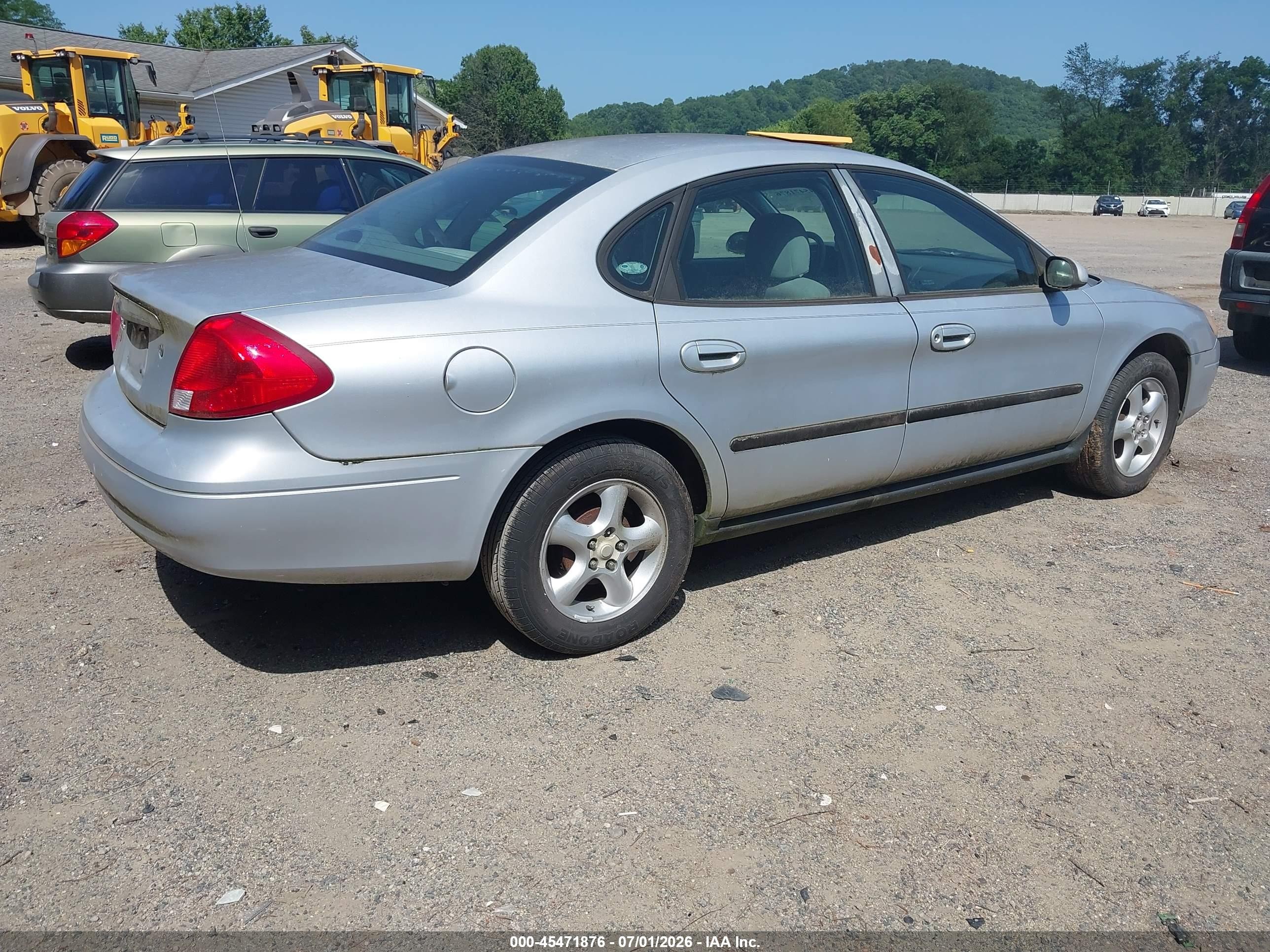 2001 Ford Taurus Se Silver vin: 1FAFP53U91G147644