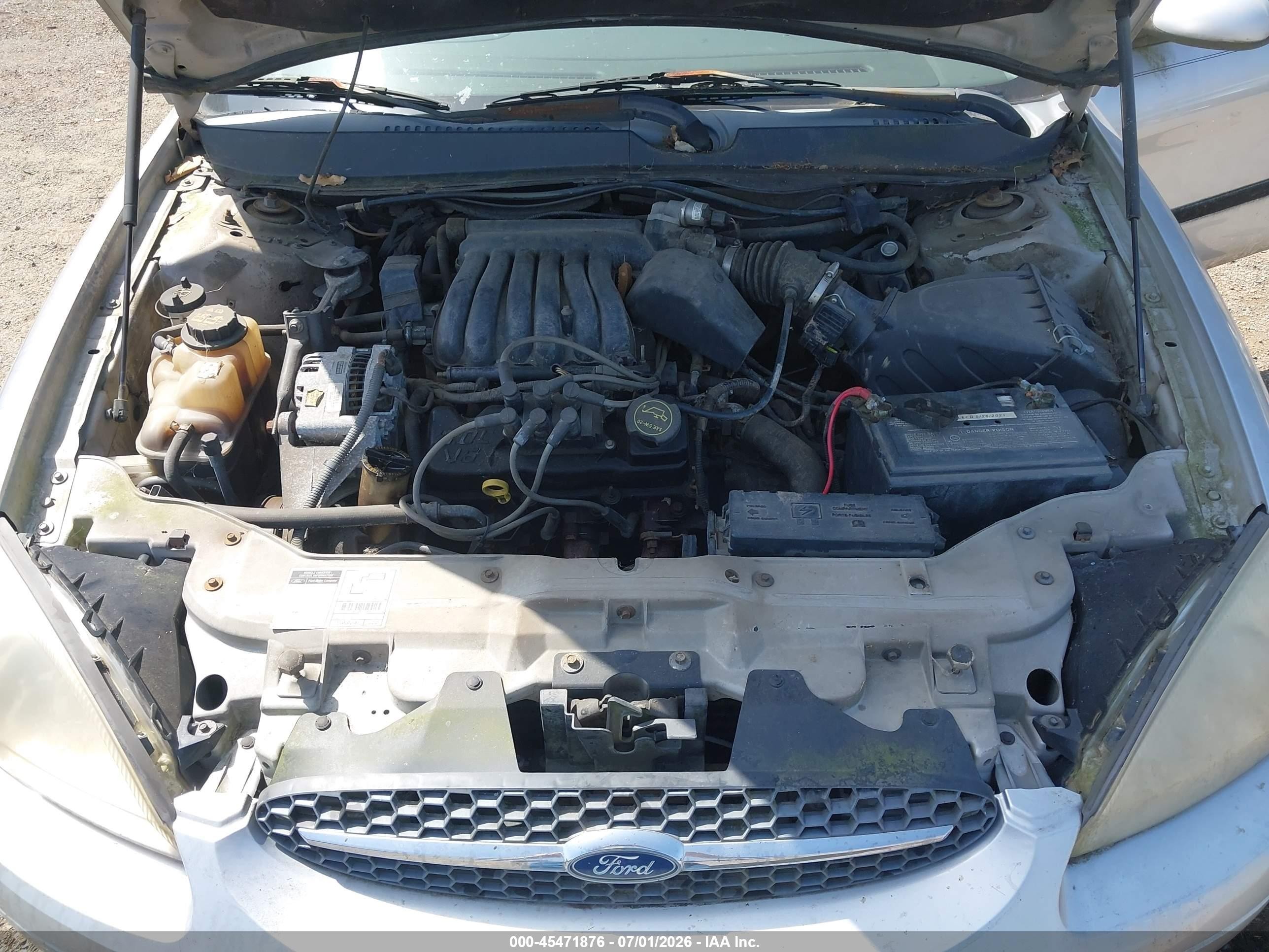 2001 Ford Taurus Se Silver vin: 1FAFP53U91G147644