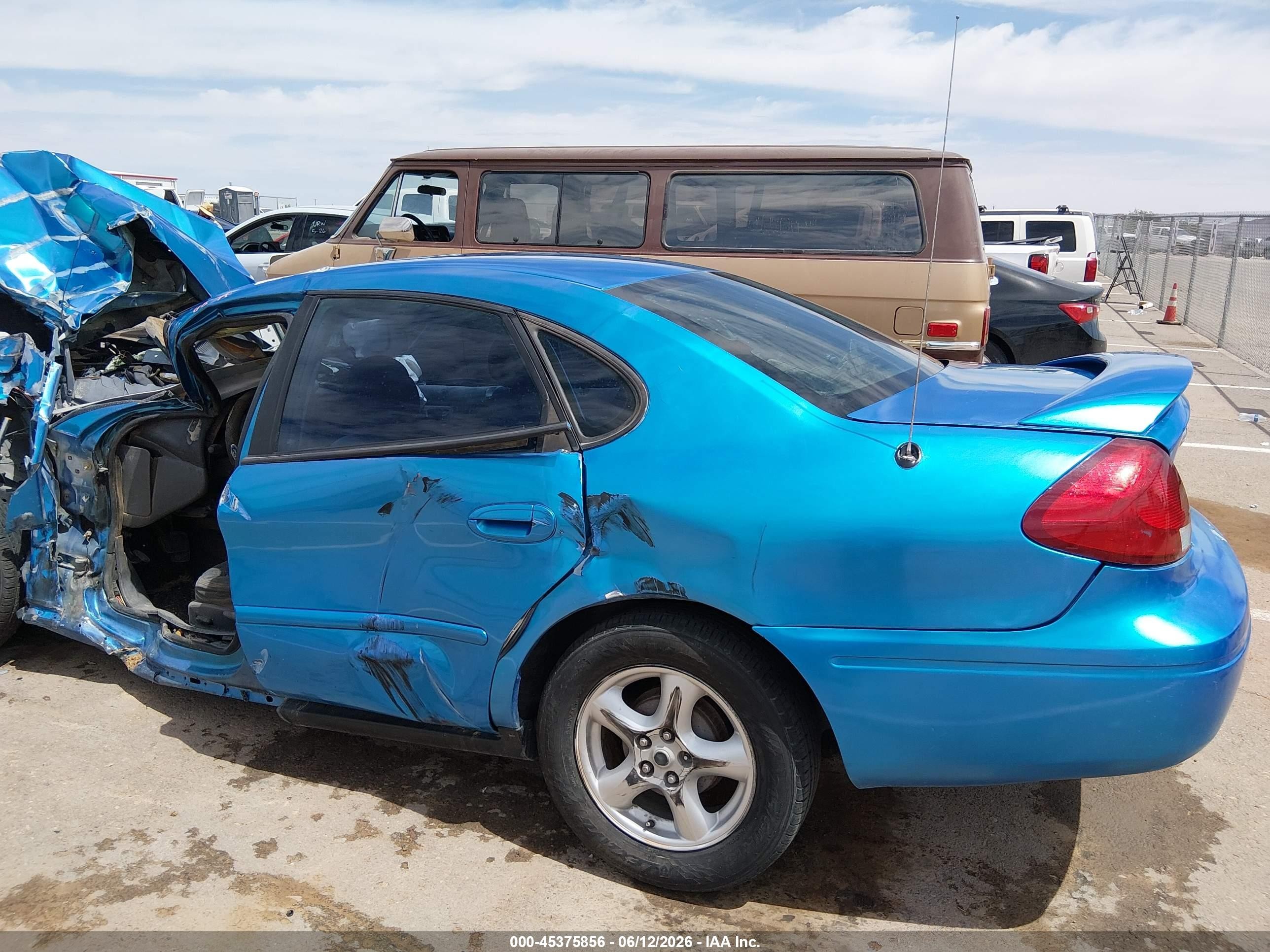 2002 Ford Taurus Se Standard Blue vin: 1FAFP53U92G224059