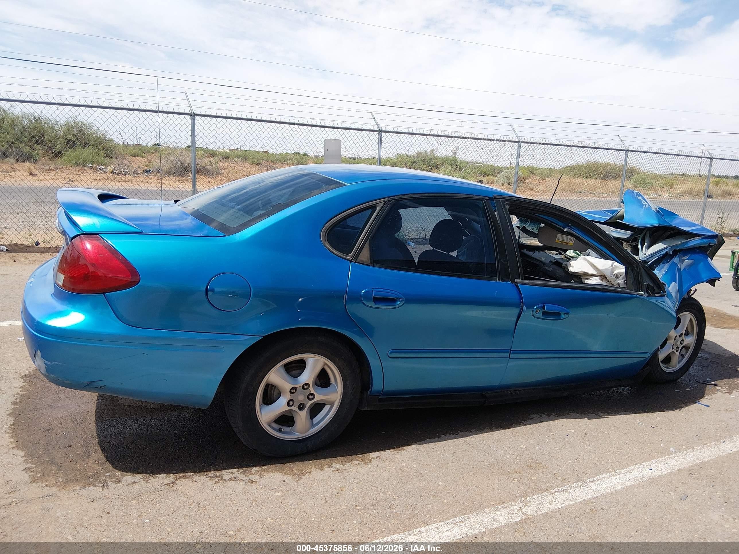 2002 Ford Taurus Se Standard Blue vin: 1FAFP53U92G224059