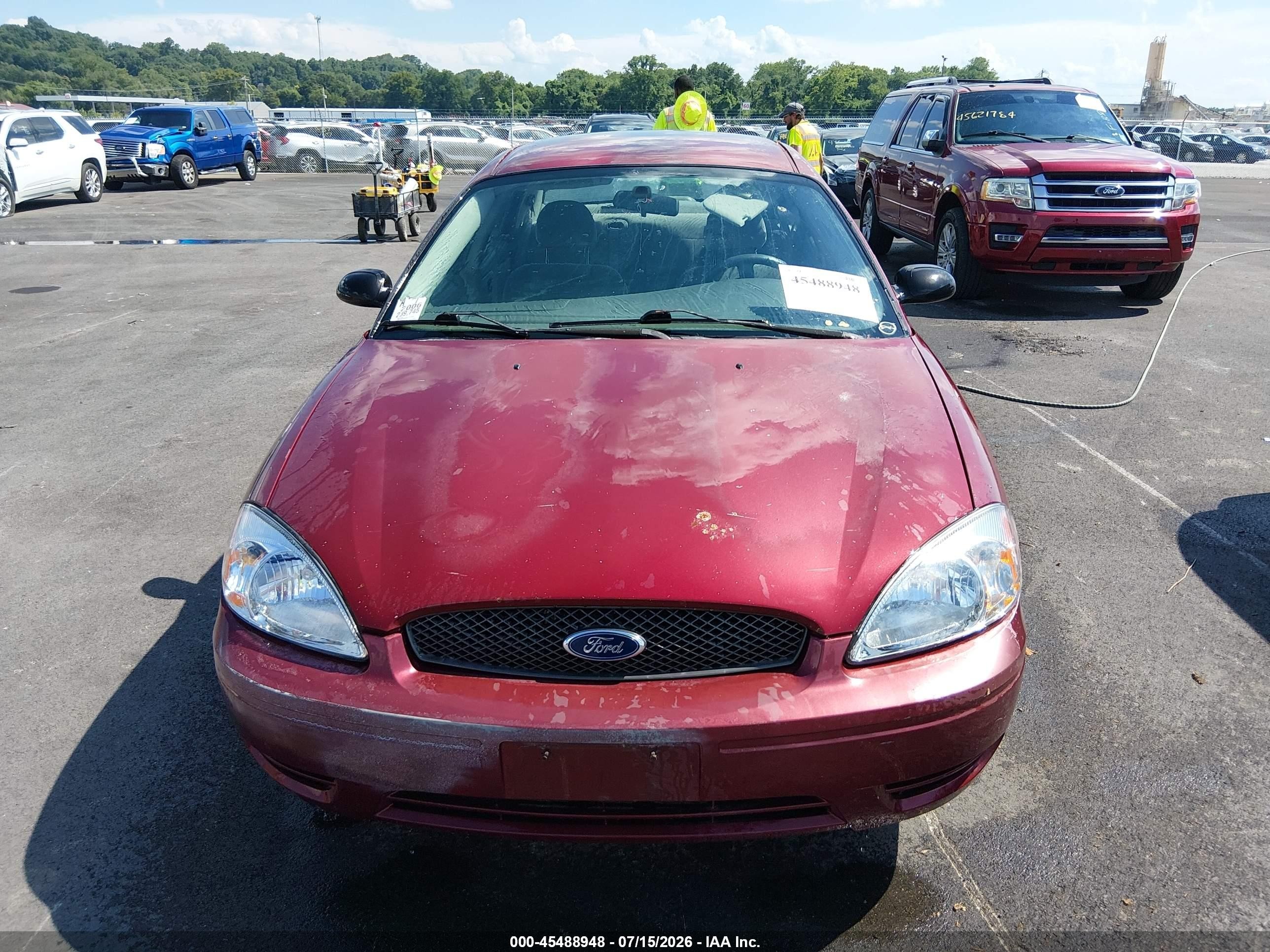 2006 Ford Taurus Se Темно-бордовый vin: 1FAFP53U96A197566