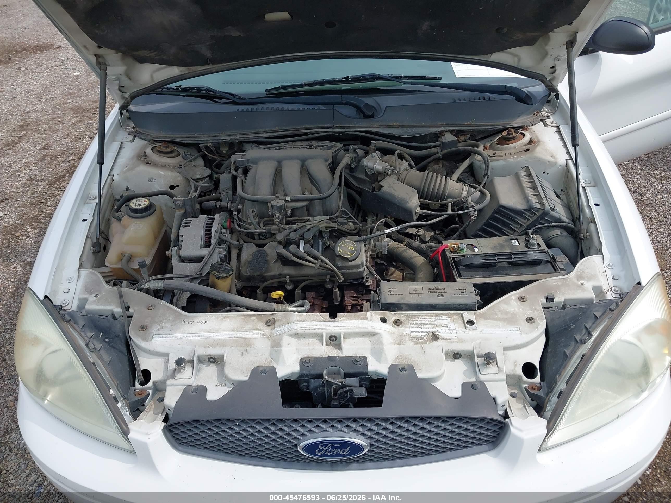 2006 Ford Taurus Se White vin: 1FAFP53U96A254333