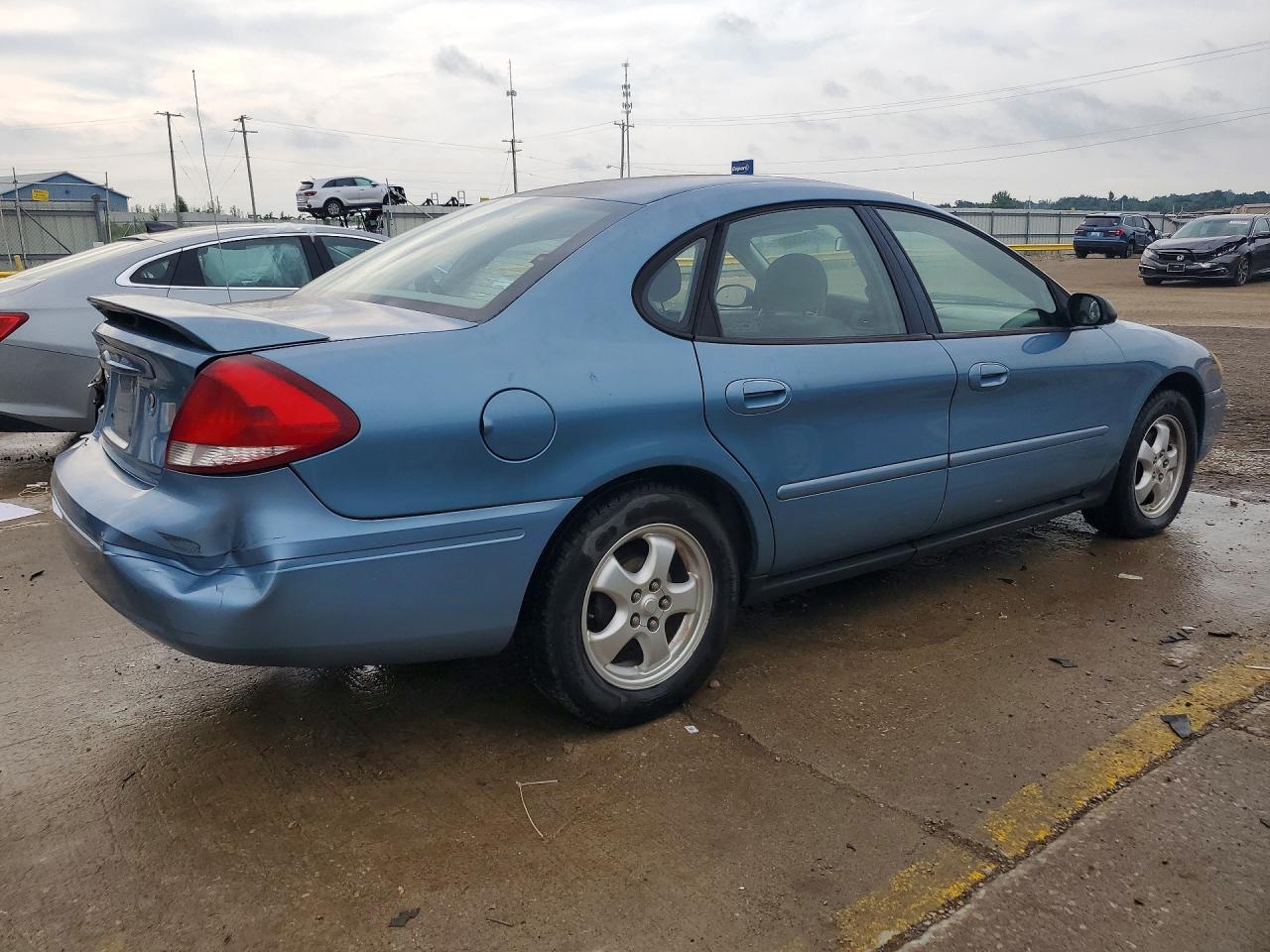 2007 Ford Taurus Se Blue vin: 1FAFP53U97A145307