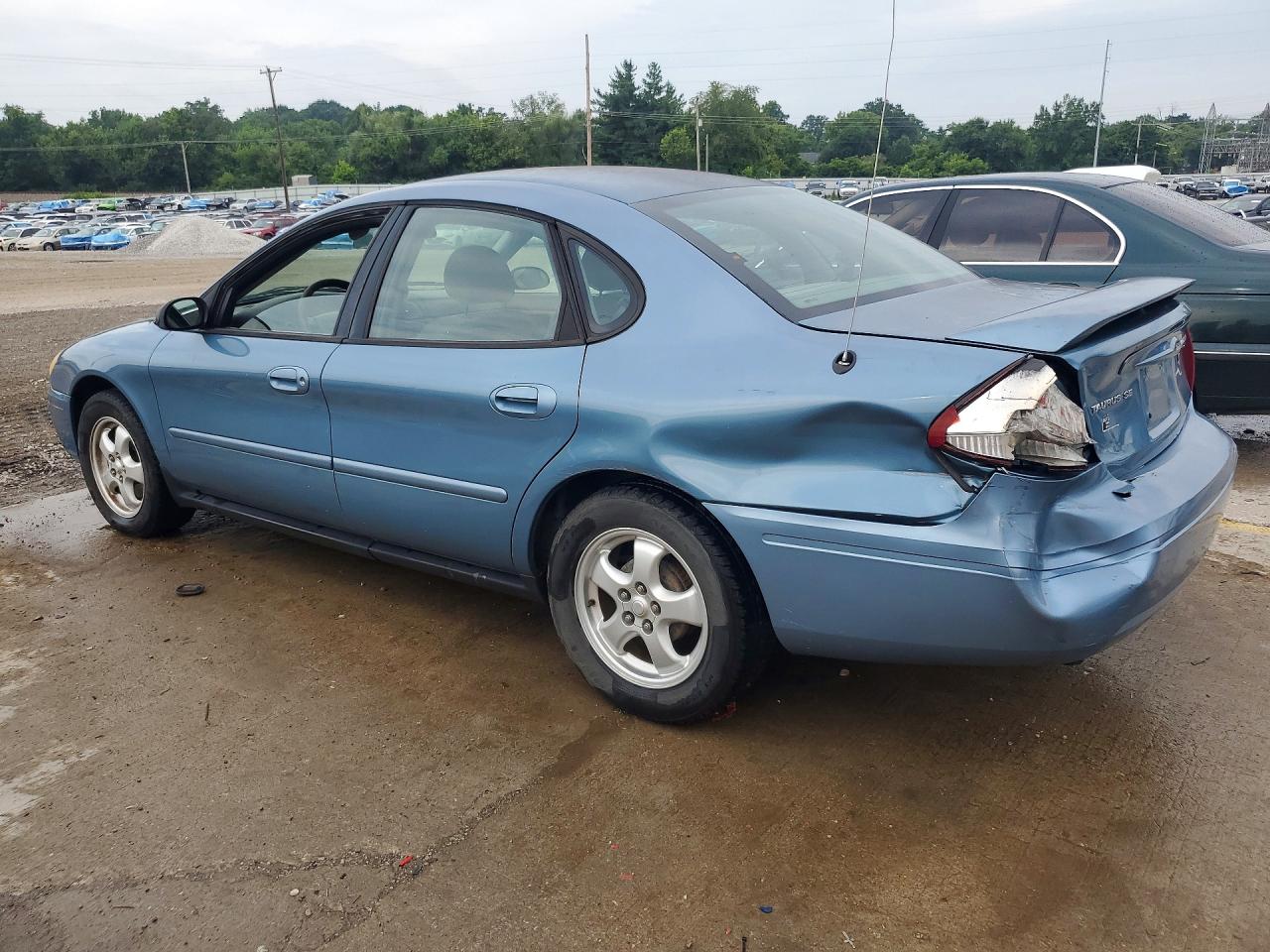 2007 Ford Taurus Se Blue vin: 1FAFP53U97A145307