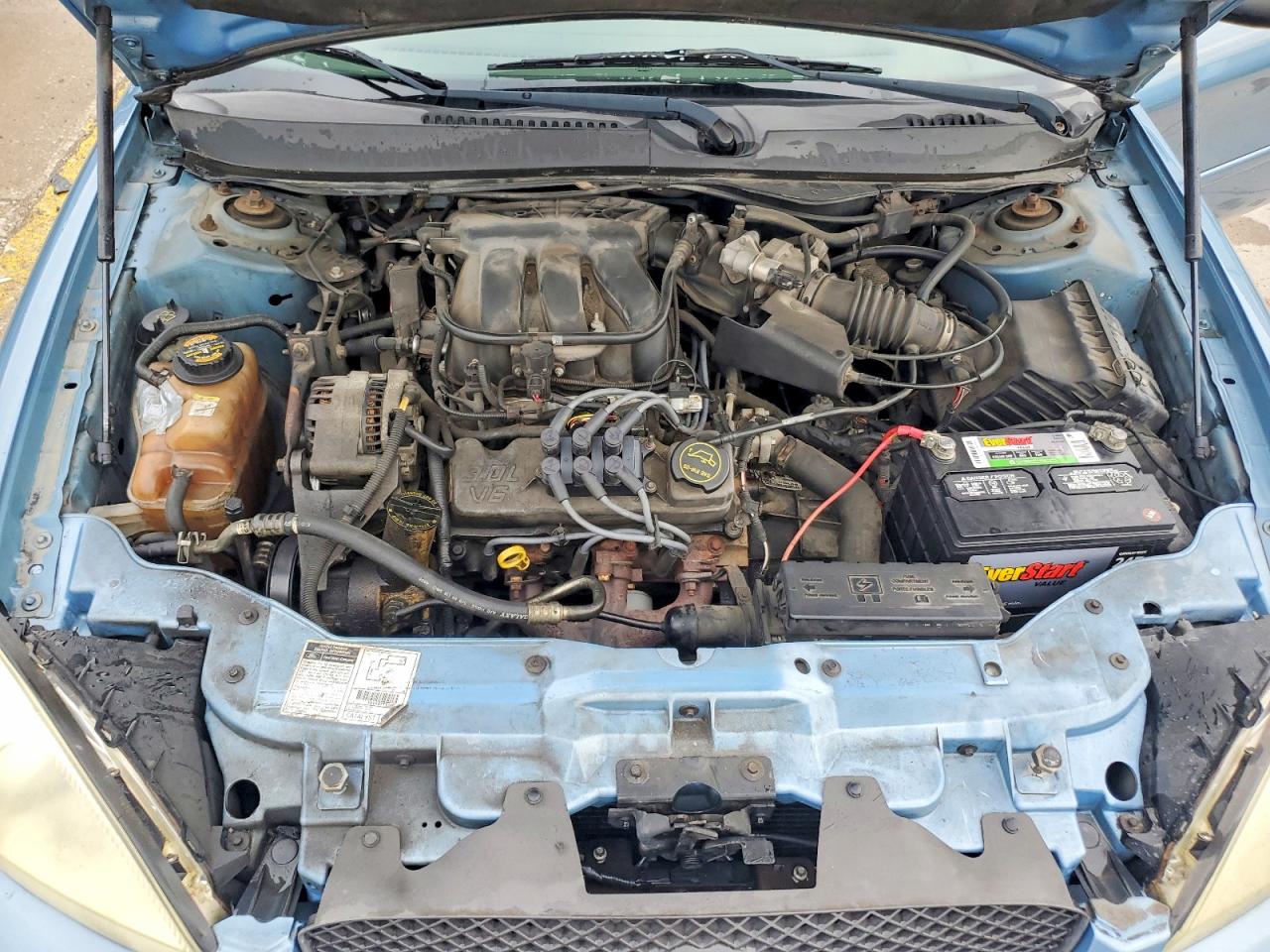2007 Ford Taurus Se Blue vin: 1FAFP53U97A145307