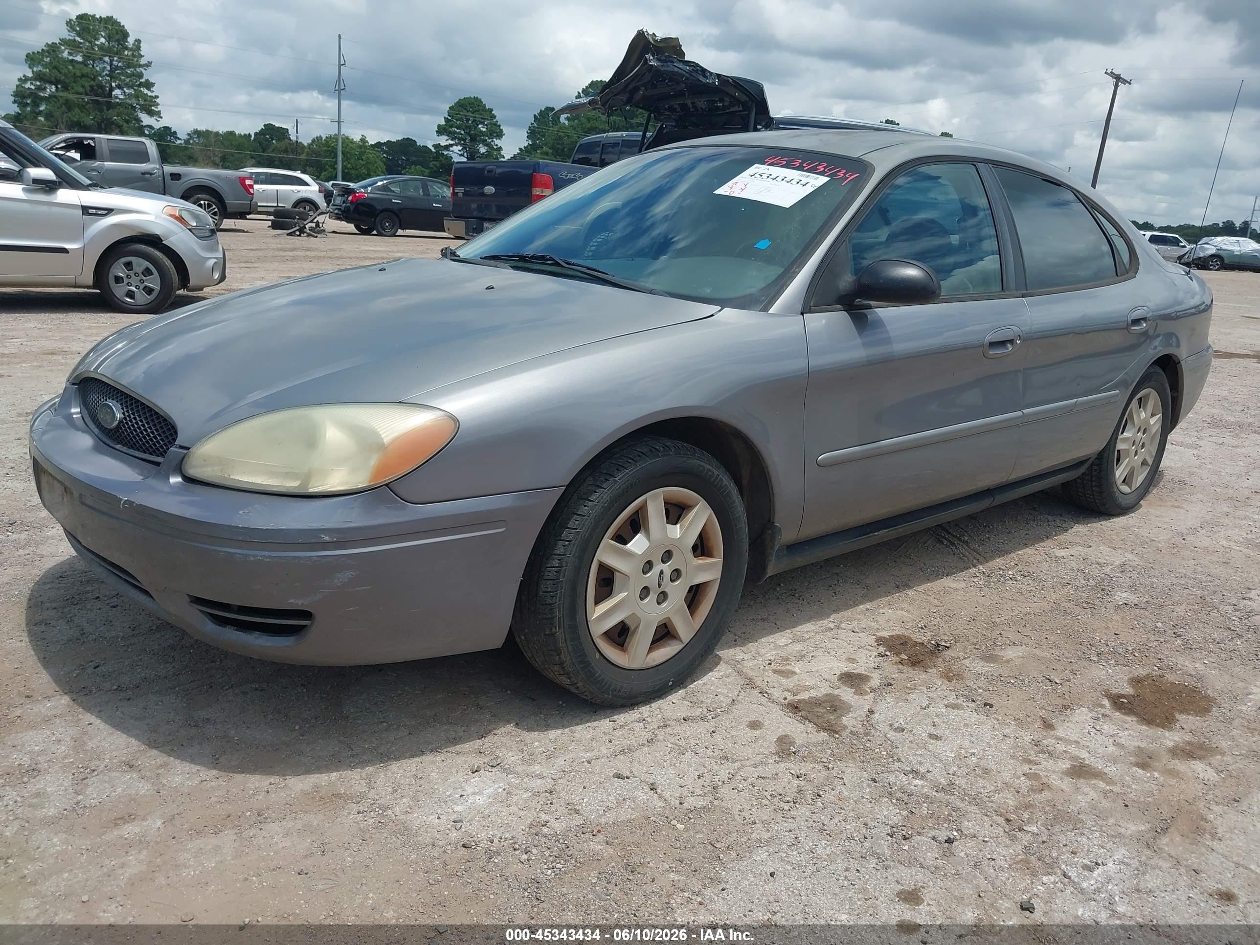 2007 Ford Taurus Se Gray vin: 1FAFP53U97A150748