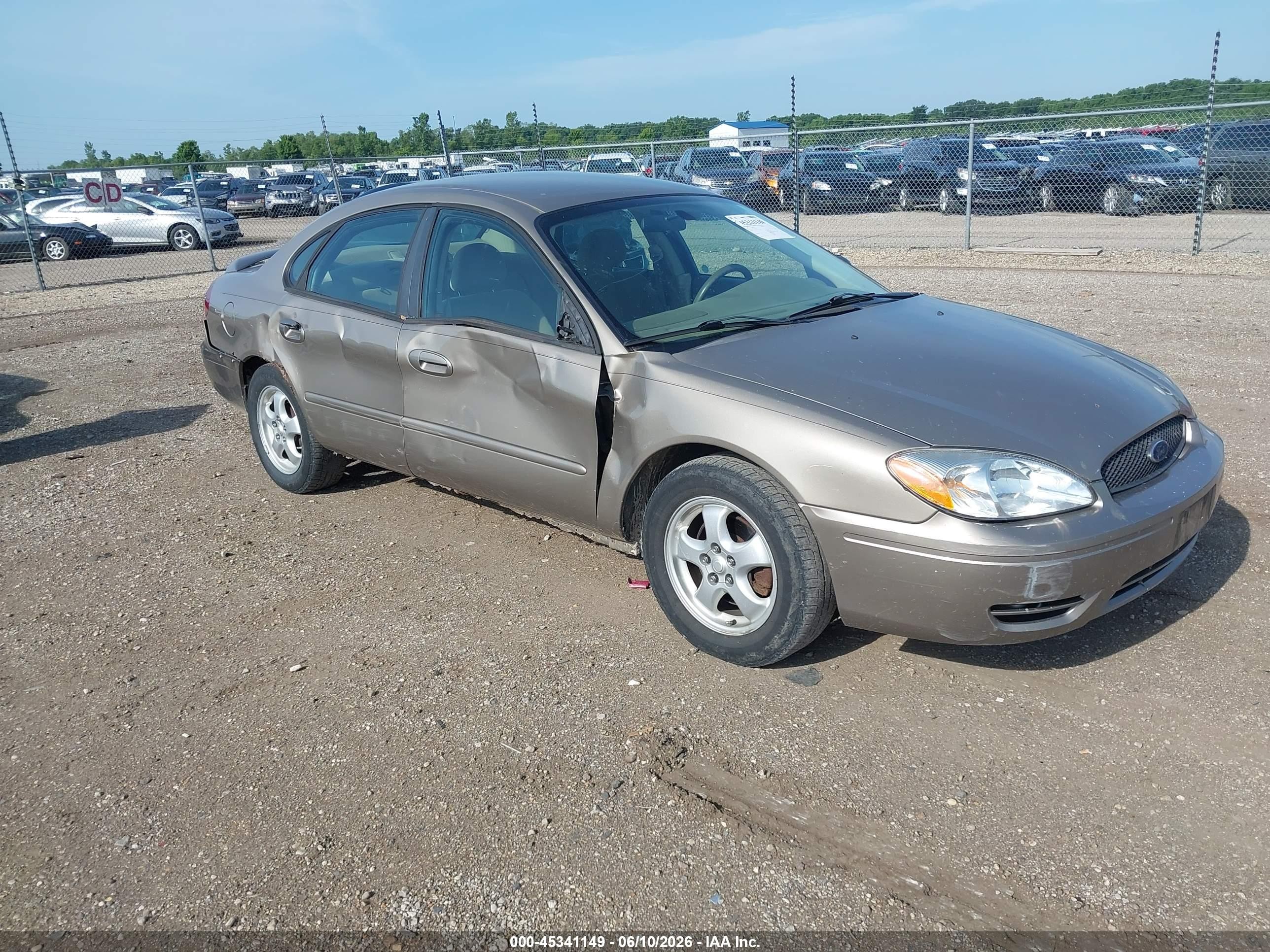 2007 Ford Taurus Se Beige vin: 1FAFP53U97A155576
